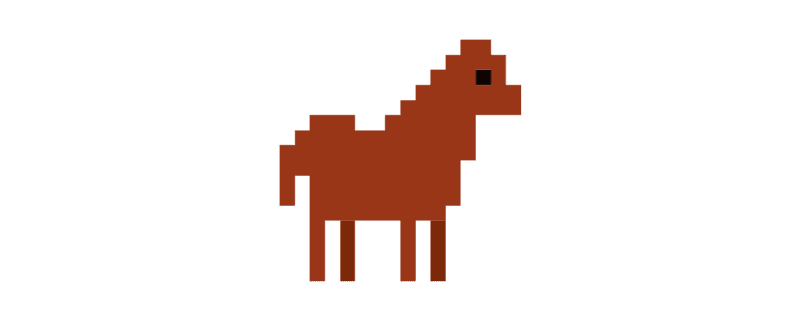 Pixelated Horse Embroidered Dad Cap – Retro Gamer Baseball Hat, Pixel Art Horse Cap, Gamer Gift, Animal Lover Aesthetic Hat