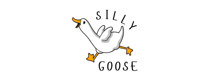 Silly Goose Embroidered Sweatshirt | Funny Goose Gift for Friends | Cute Animal Crewneck | Cozy Unisex Goose Jumper | Unique Gift Idea