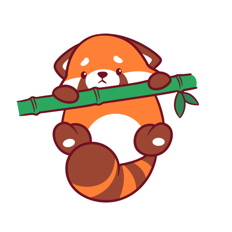 Cute Red Panda Hanging on Tree Embroidered Hat, Gift For Panda Lovers Baseball Cap, Dad Cap Gifts, Gift for Dad Gift for Mom Hat Panda
