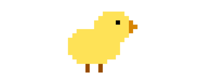 Pixelated Chick Dad Hat – Embroidered Baseball Cap, Retro Gamer Style Hat, Cute Pixel Art Bird Cap for Men  Women