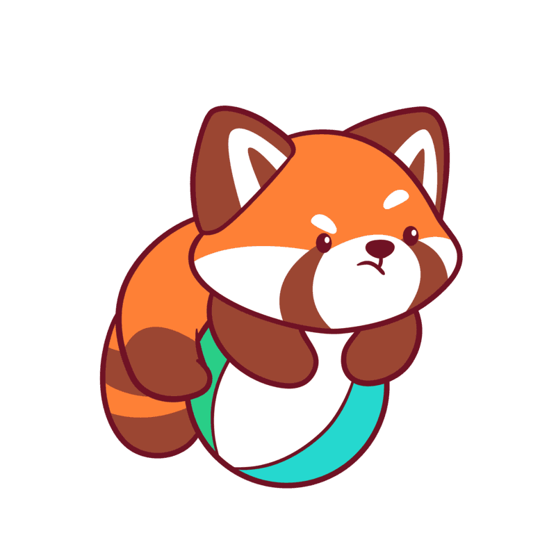 Cute Red Panda Playing a Ball Embroidered Hat, Gift For Panda Lovers Baseball Cap, Dad Cap Gifts, Gift for Dad Gift for Mom Hat Panda