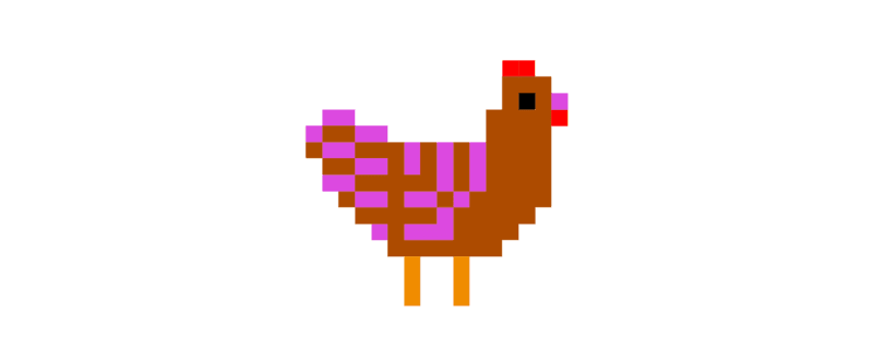 Pixelated Chicken Dad Hat – Embroidered Baseball Cap, Funny Gamer Chicken Pixel Art Hat, Retro Farm Animal Gift