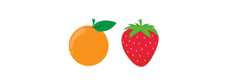 Strawberry and Orange Hat Embroidered Hat Cute Fruit Gift for Strawberry Lover Orange Lover Unisex Baseball Hat Strapback Vegetarian Hat