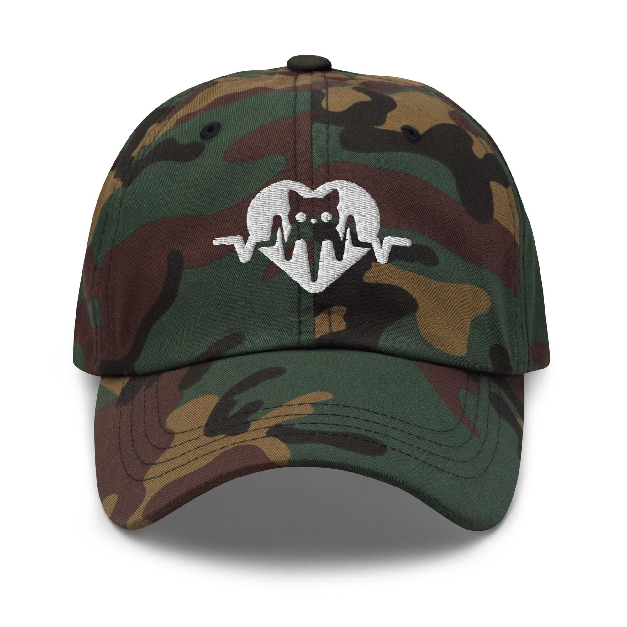 Cat Hat Embroidered Hat Cat Heart Beat Hat Unisex Baseball Hat Gift for Cat Owner Cat Lover Gift for Mom Cat Gift for Her for Him Kitty Hat