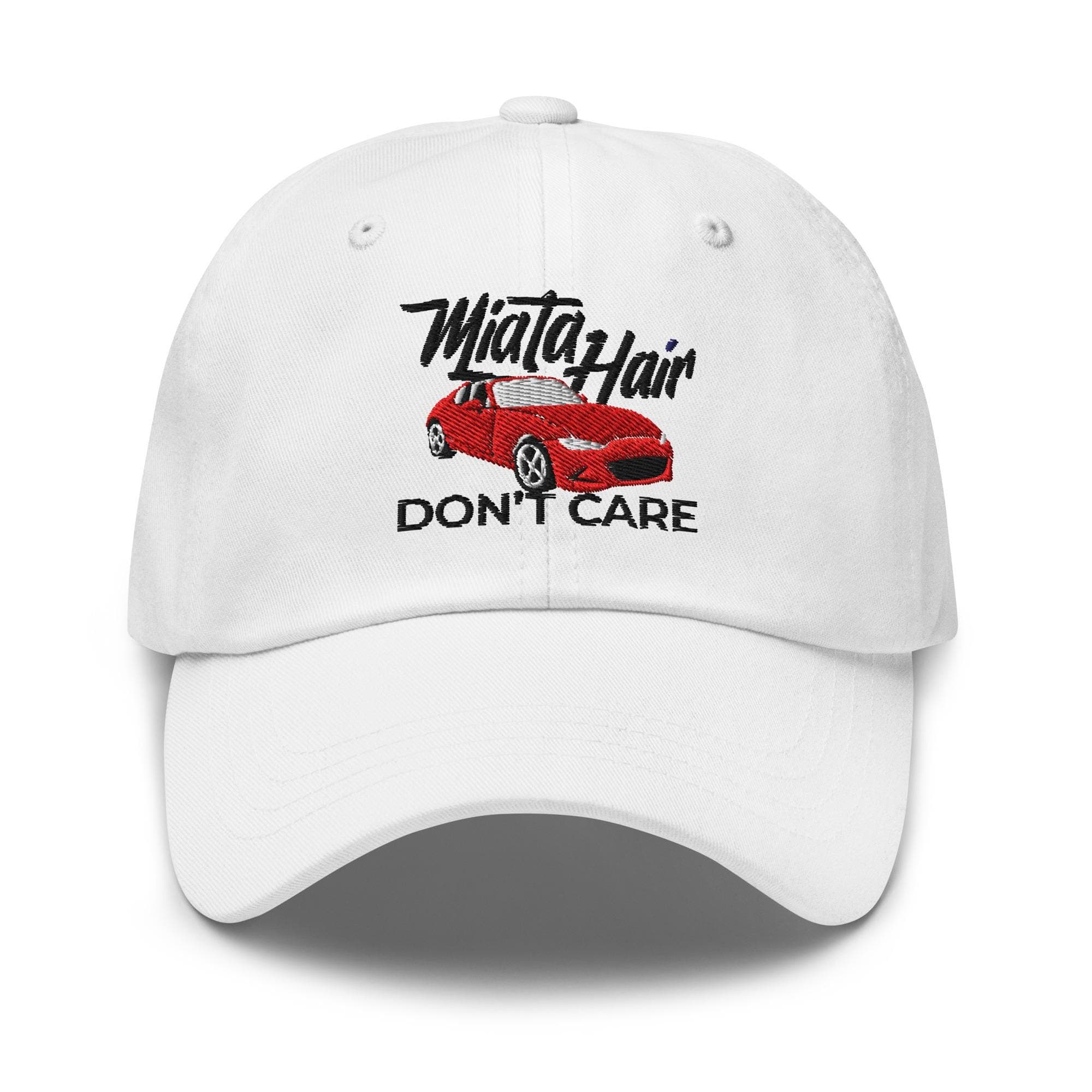 Miata Hair Dont Care Hat Embroidered Dad Cap