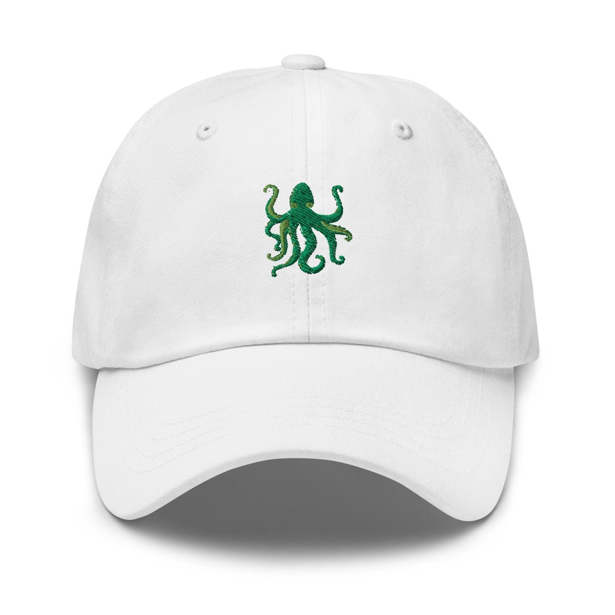 Cute Green Octopus Embroidered Dad Hat Gift Octopus Lover Cap Gift Sea Creature Cap Sea Animals Hat Gift Baseball Cap