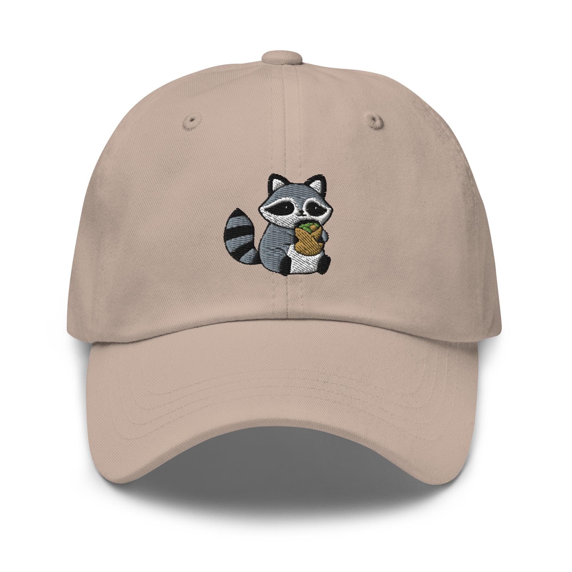 Raccoon Hat Eating Embroidered Dad Hat, Gift For Raccoon Lovers Baseball Cap, Dad Cap Gifts, Gift for Dad Gift for Mom Raccoon Gift