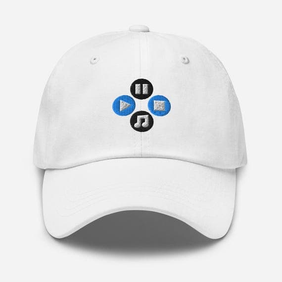 Music Icon Embroidered Cap – Hip Hop Hat, DJ Gift, Music Lover Accessory, Adjustable Baseball Cap