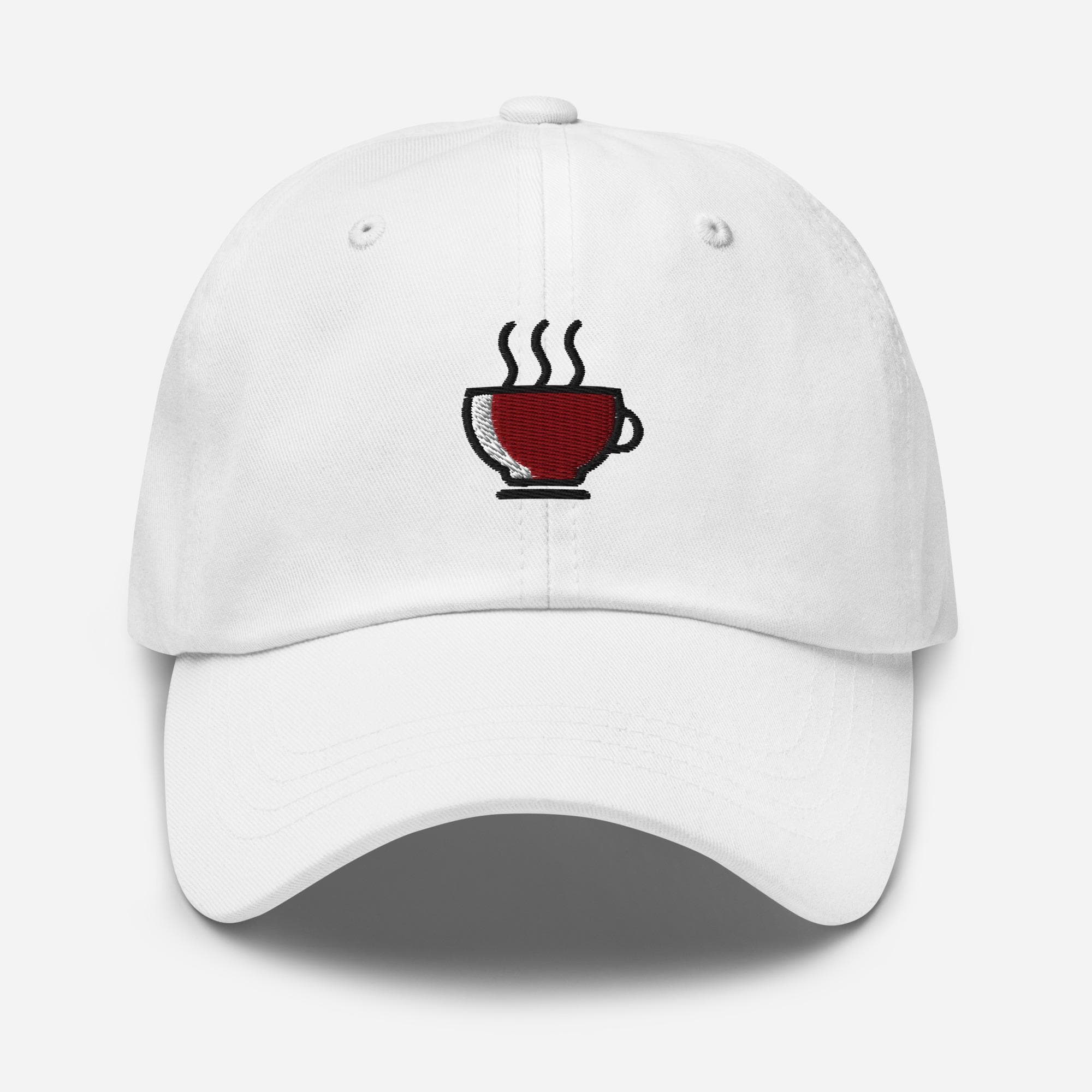 Cute Coffee Cup Embroidered Hat – Aesthetic Baseball Cap, Coffee Lover Gift, Barista Dad Hat