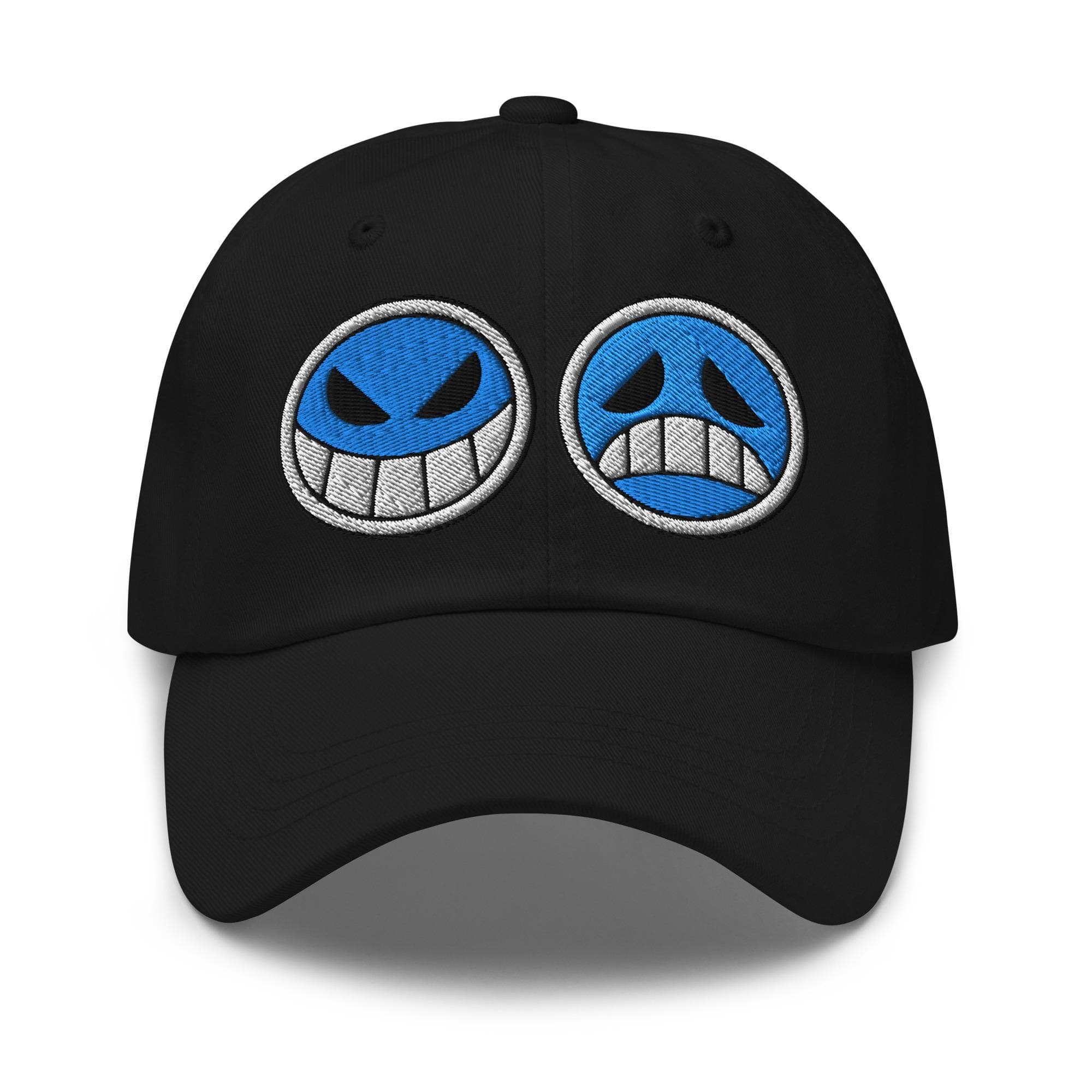 Ace Cap Anime Embroidered Hat Baseball Cap Smiley and Sad