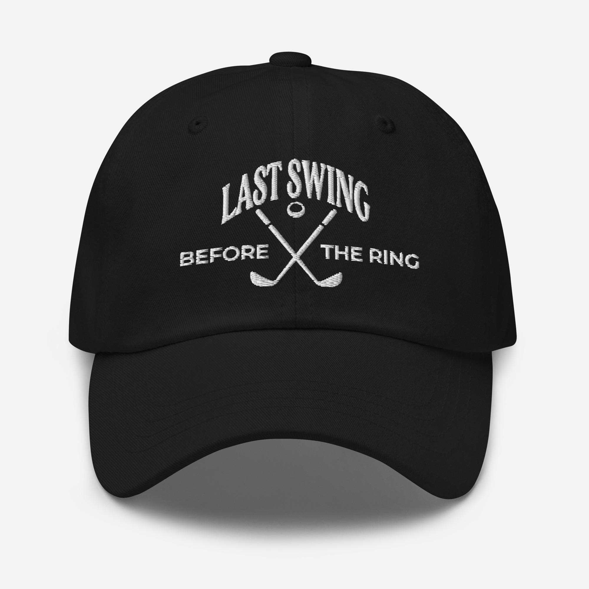 Last Swing Before The Ring Hat – Bachelorette Party Golf Cap, Bride Squad Embroidered Baseball Hat, Wedding Party Favor Gift