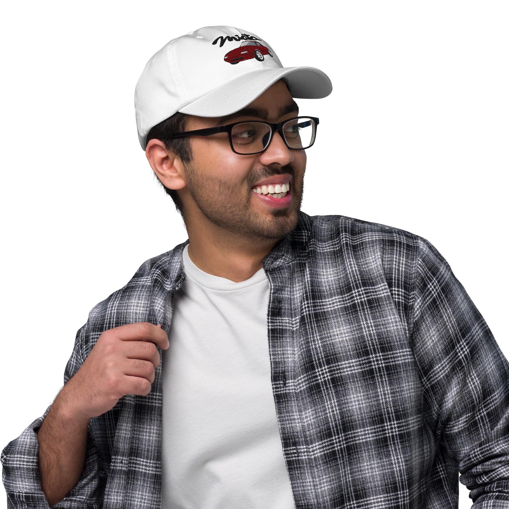 MAroon Miata Mazda Hat Embroidered Dad Cap