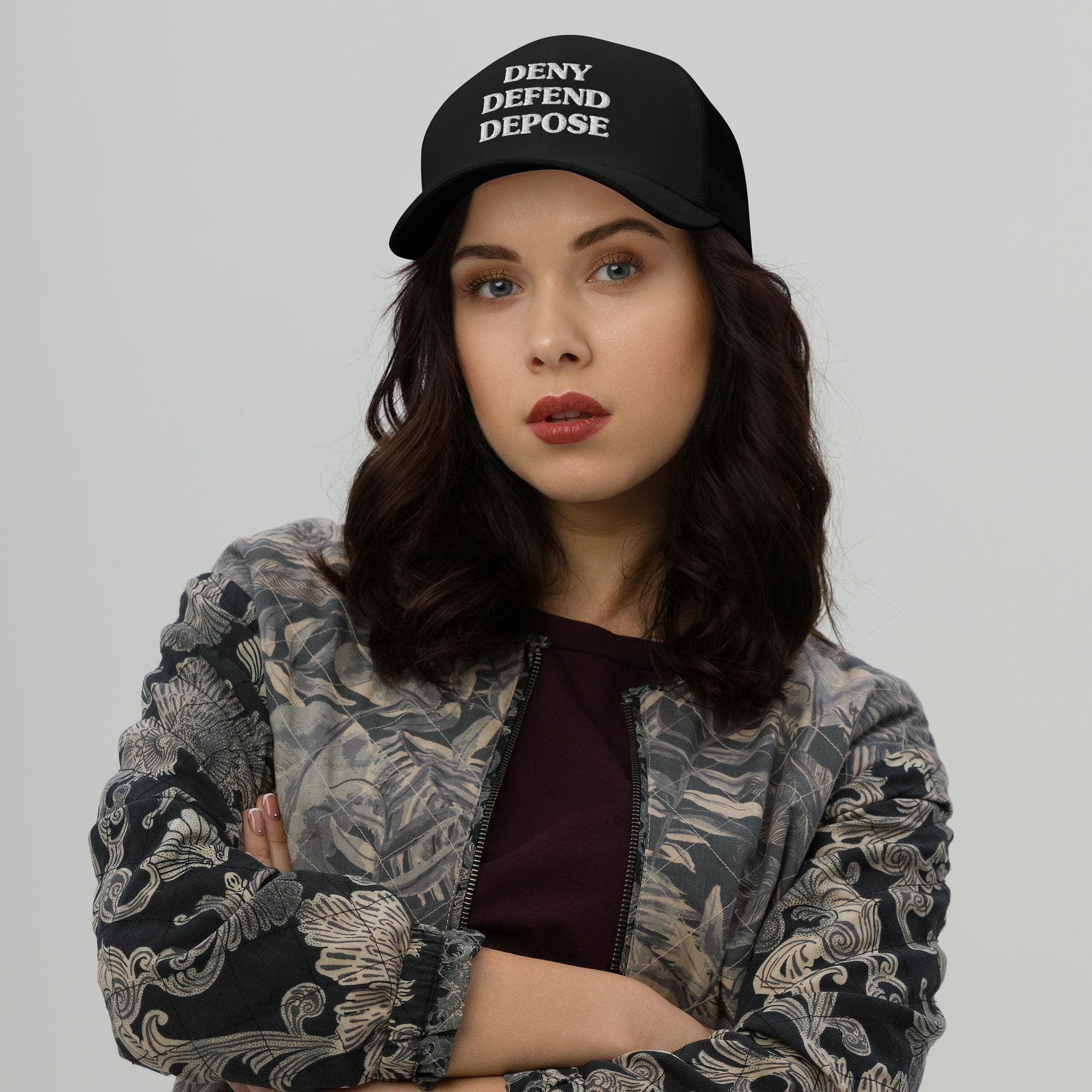 Deny Defend Depose TRUCKER CAP | Embroidered Bold Political Cap
Rally and Protest
Anti-Capitalism Cap
Protest Hat
System Reform Cap
Social Justice Hat
democratic socialist
Universal Healthcare
maga hat
Eat The Rich
People Over Profit
activist hat