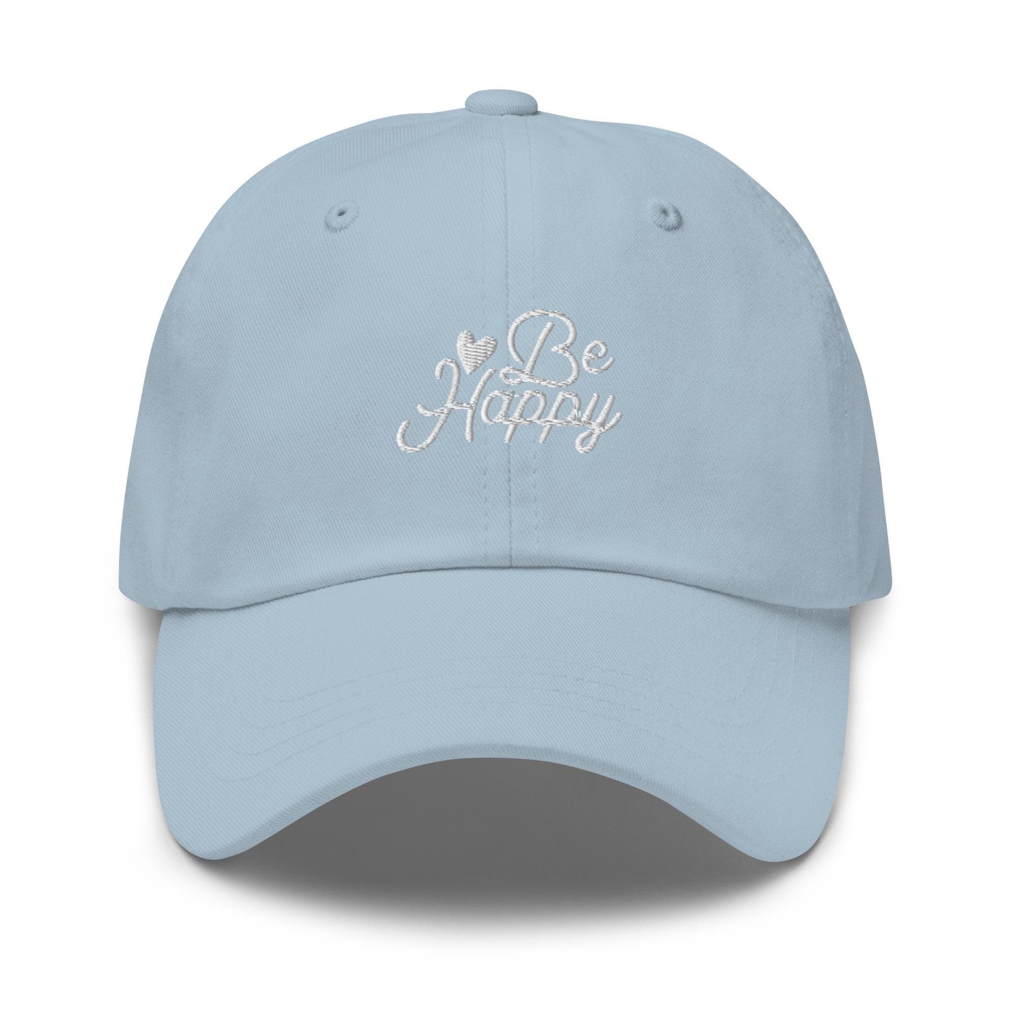 Be Happy Embroidered Dad Hat Gift for Dad Mental Hat Self Care Hat Self Love Hat Therapy Hat Mental Health Awareness Cap