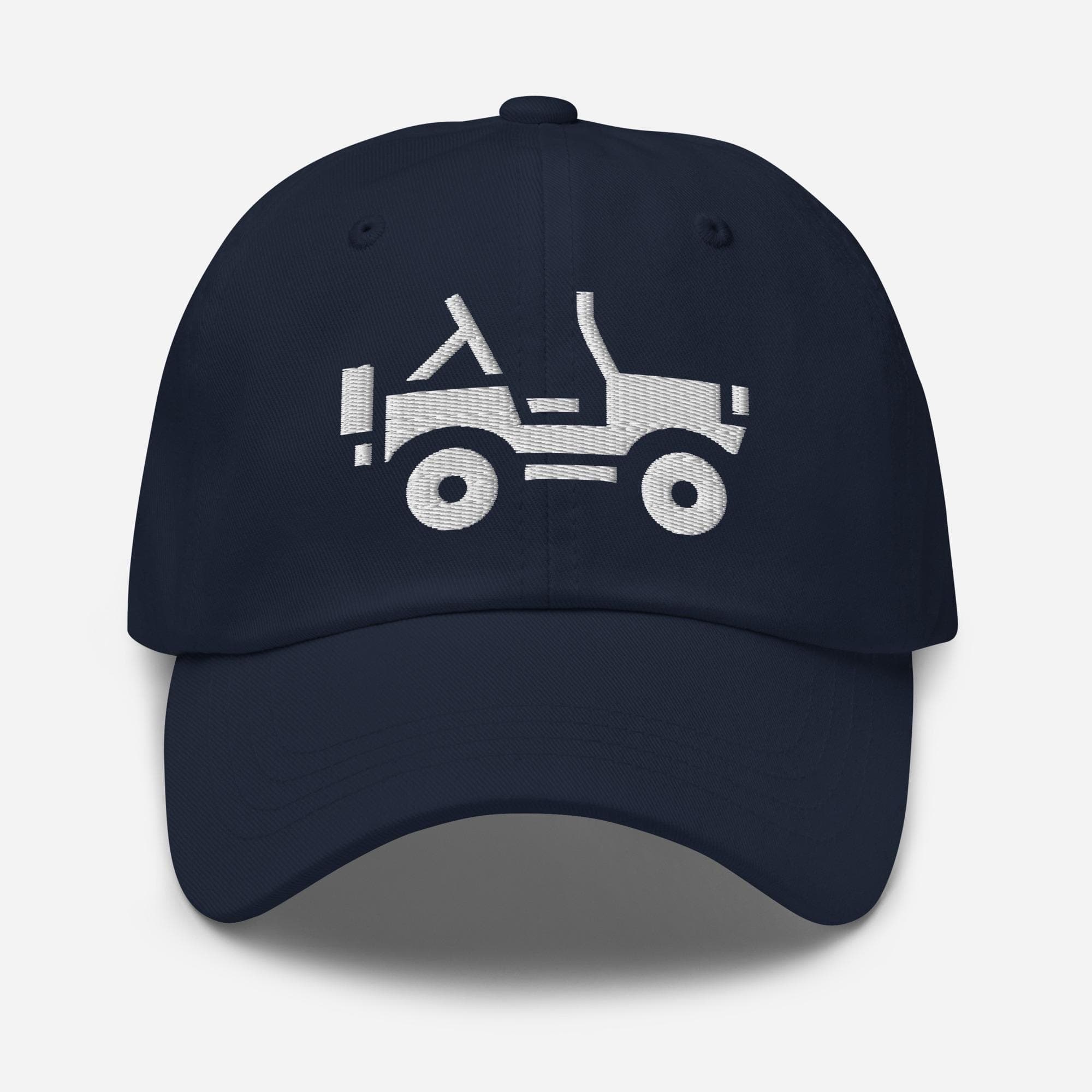 Embroidered Jeep Hat – Cute Car Illustration Cap, Adventure Embroidery Baseball Hat, Gift for Jeep Lovers