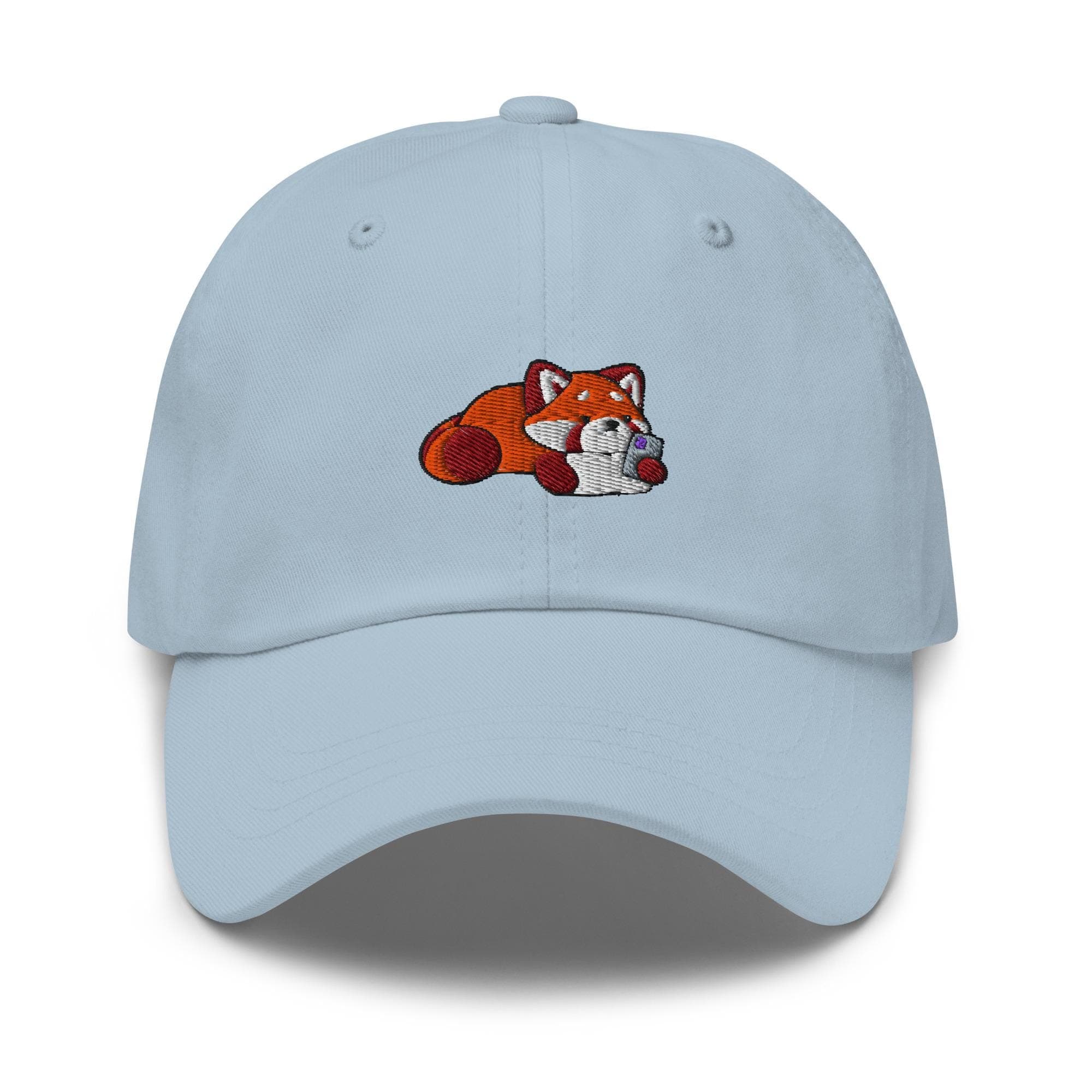 Cute Red Panda Using Phone Dad Hat, Gift For Panda Lovers Baseball Cap, Dad Cap Gifts, Gift for Dad Gift for Mom Hat Panda