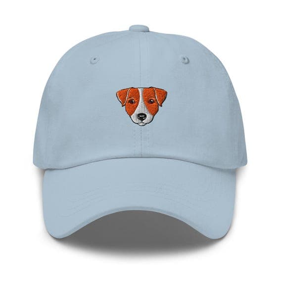 Jack Russell Terrier Hat Embroidered Hat Dog Hat Jack Russell Terrier Dog Lover Gift for Mom Cute Small Dog Gift Dog Dad Gift for Birthday