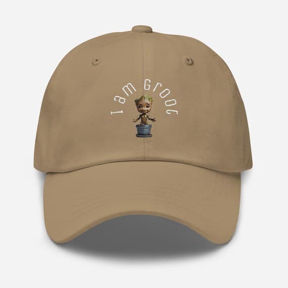 I am groot Hat Embroidered Dad Cap