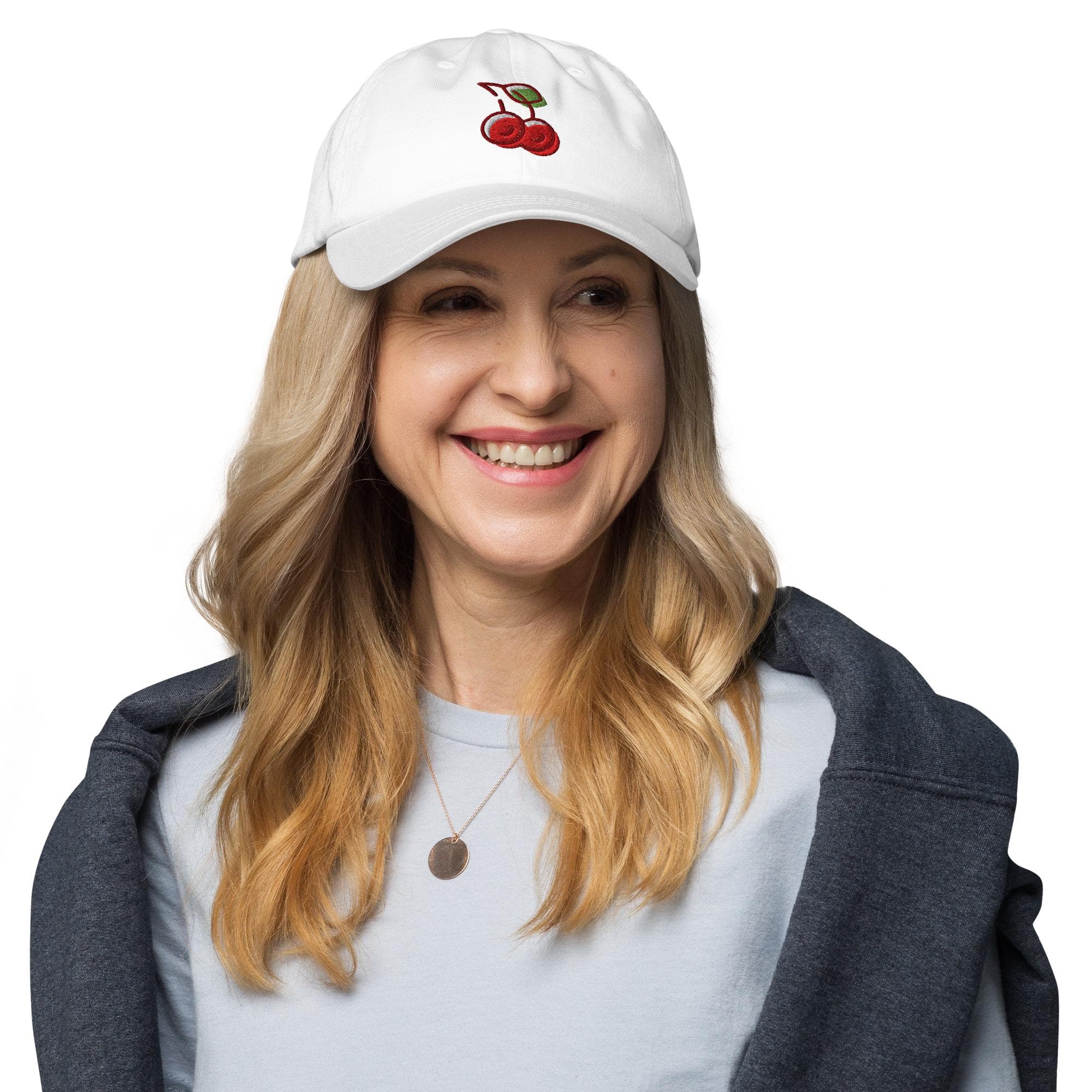 Cherry Dad Cap | Cute Fruit Embroidered Baseball Hat | Summer Casual Hat for Men Women | Gift for Fruit Lovers
