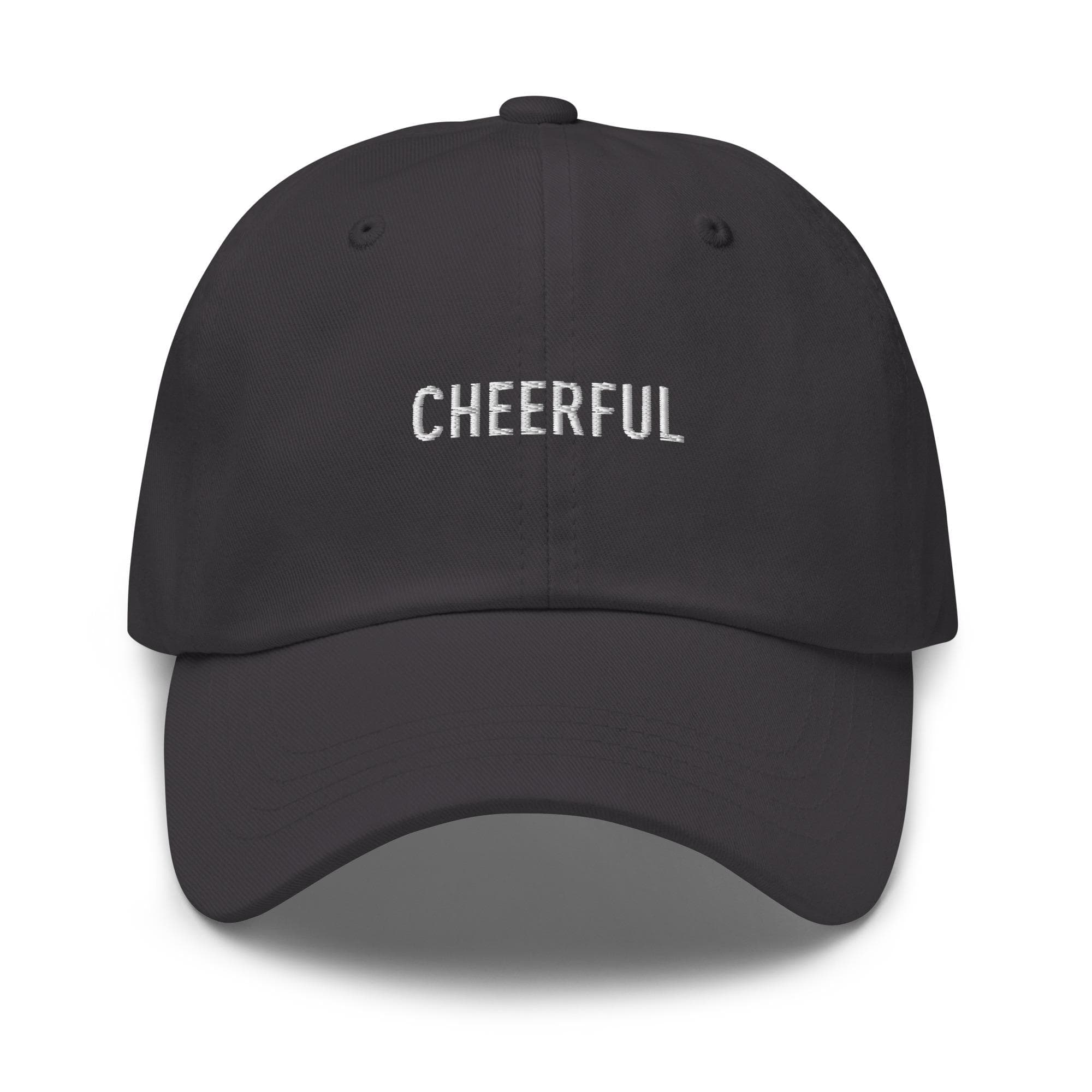 Cheerful Hat Embroidered Hat with Adjustable Strap Metal | Minimalist Hat | Personality Traits Hat | Baseball Cap | Gift for Friend