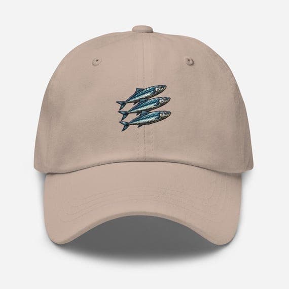 Sardines hat Embroidered Dad Cap | Gift For Sardine Fish Lovers | Fisherman Hat