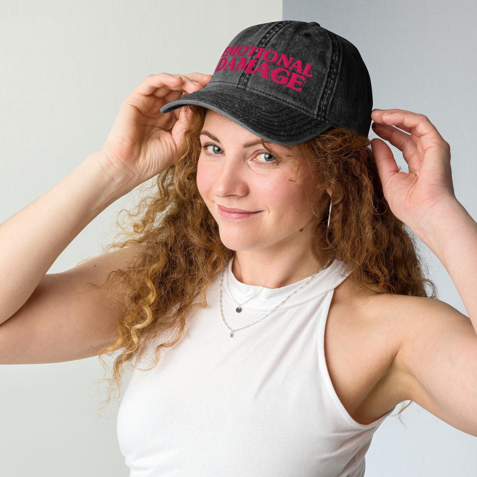 Emotional damage Hat Embroidered Washed Vintage Cotton Twill Cap funny hat
funny cap
funny dad hat
funny humor on hat
funny quotes on hat
funny sayings on hat
funny sarcasm hat
funny statement hat
funny gift hat
gift for
funny meme ha