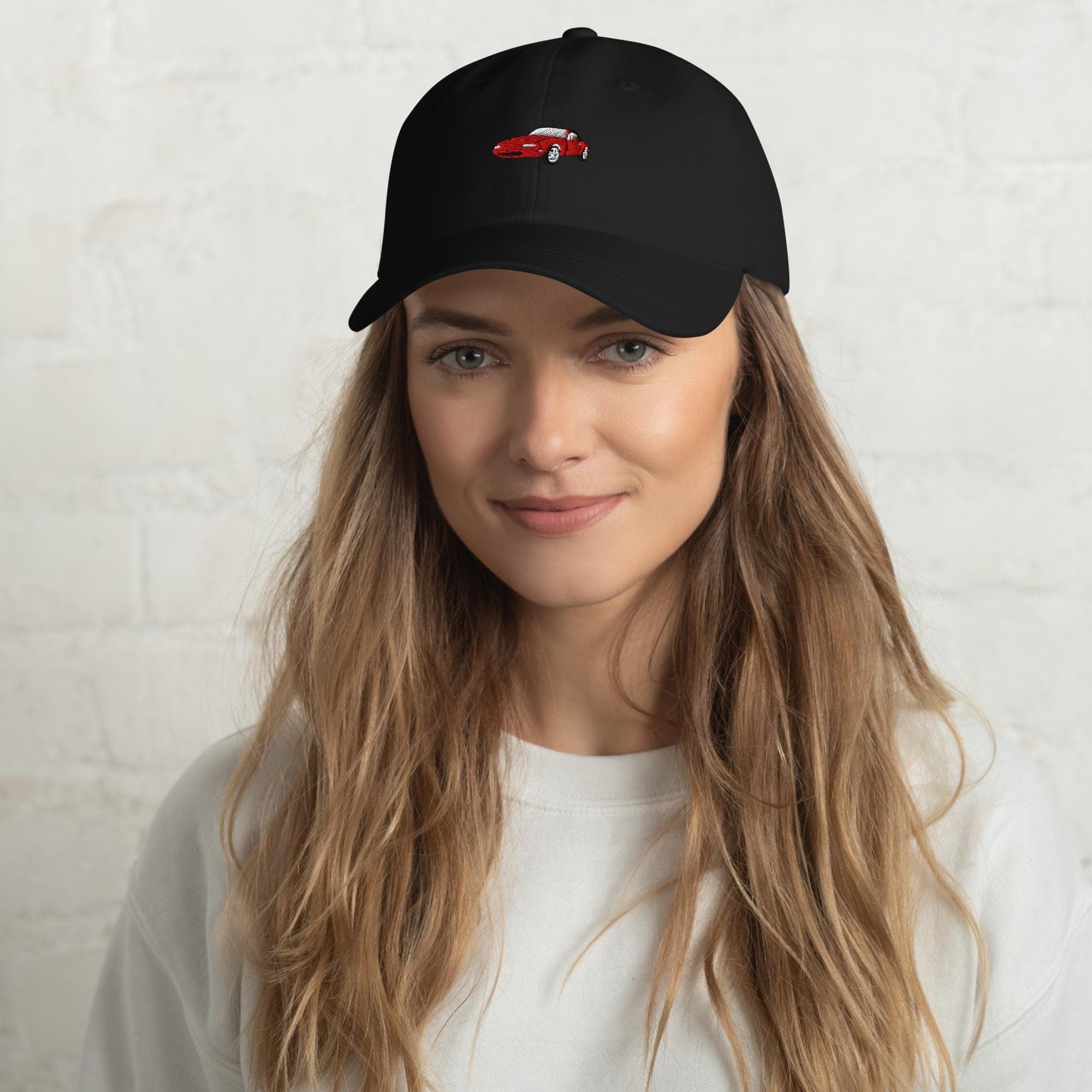 Red Miata Embroidered Dad Hat, JDM Car Baseball Cap, MX5 Miata Gift for Car Enthusiasts, Embroidery Cap for Him