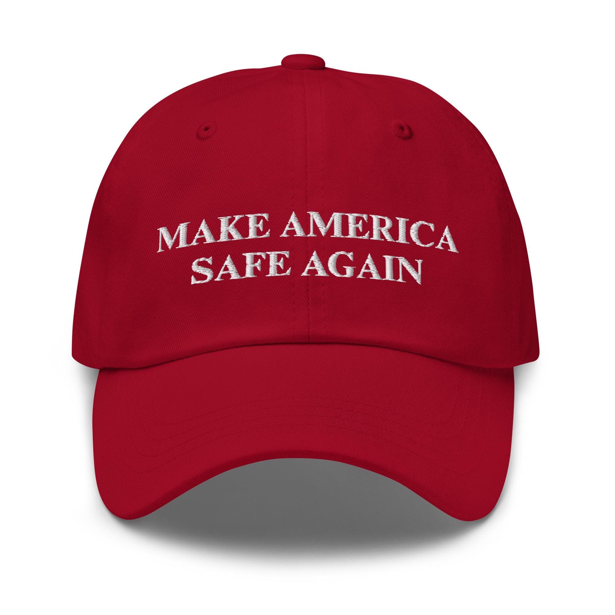 Make America Safe Again Hat Embroidered Hat Make America Great Again MAGA HAT Baseball Hat Red Donald Trump Hat Gift for Friend Gift for Dad