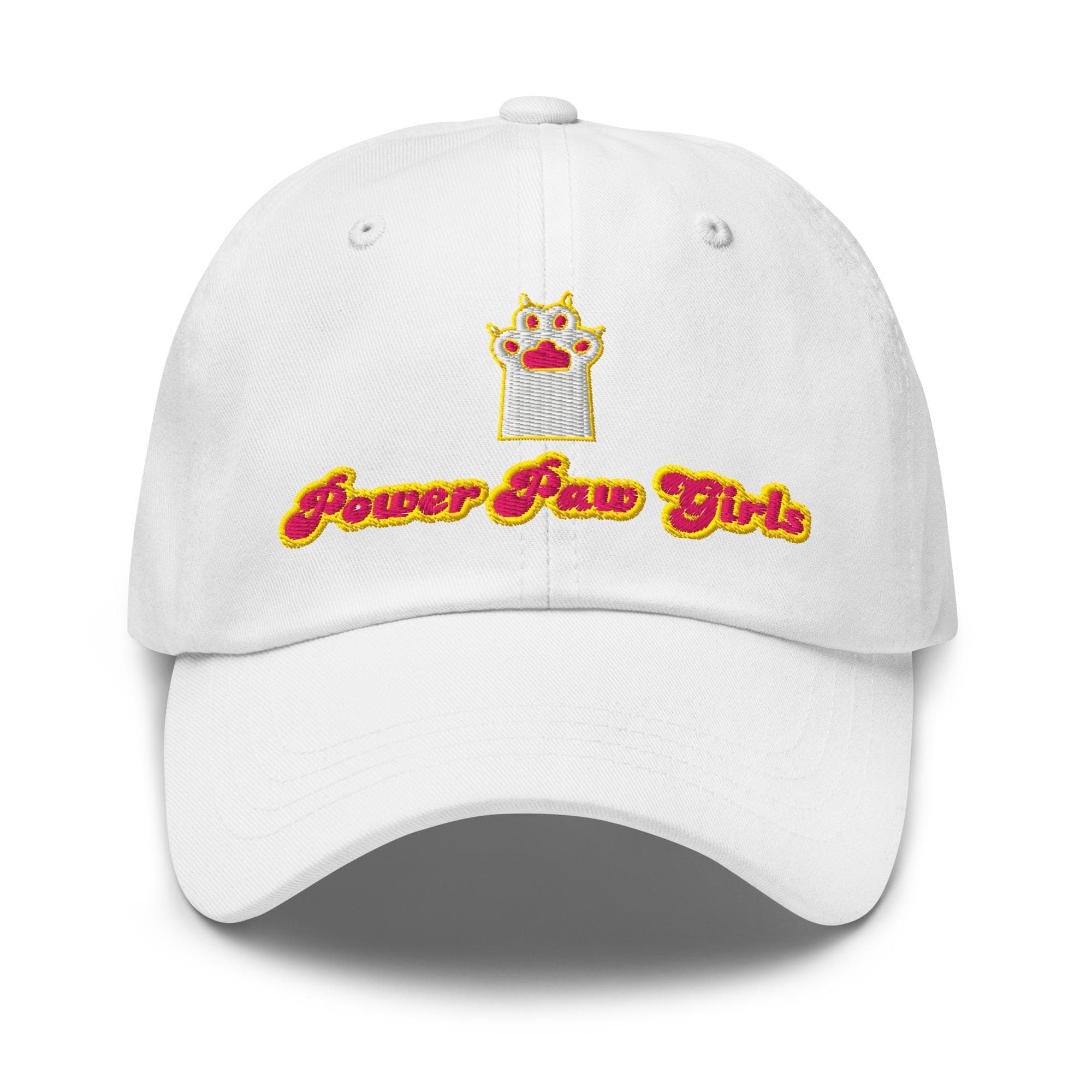 Power Paw Girls Hat | Embroidered Dad Hat | Pink Cat Paw in Hat Gift for Kids Hat | Pink Cat Paw Hat for Girls