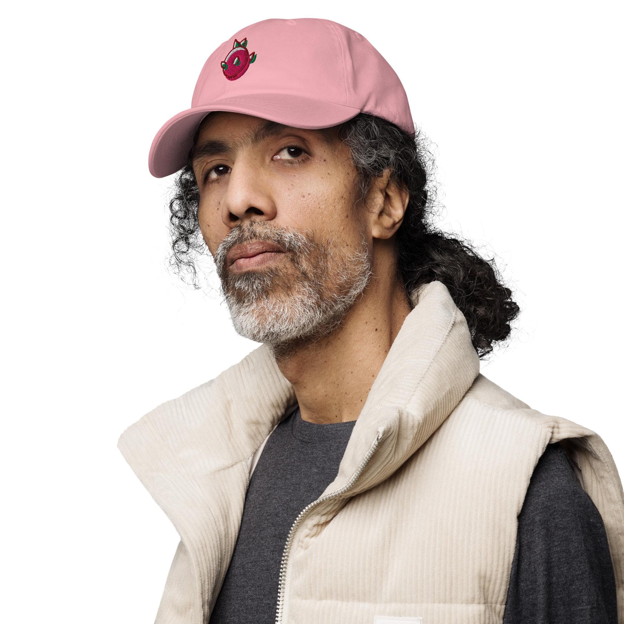 Dragon Fruit Baseball Dad Cap – Embroidered Fruit Hat, Summer Aesthetic Headwear, Casual Adjustable Cap Gift