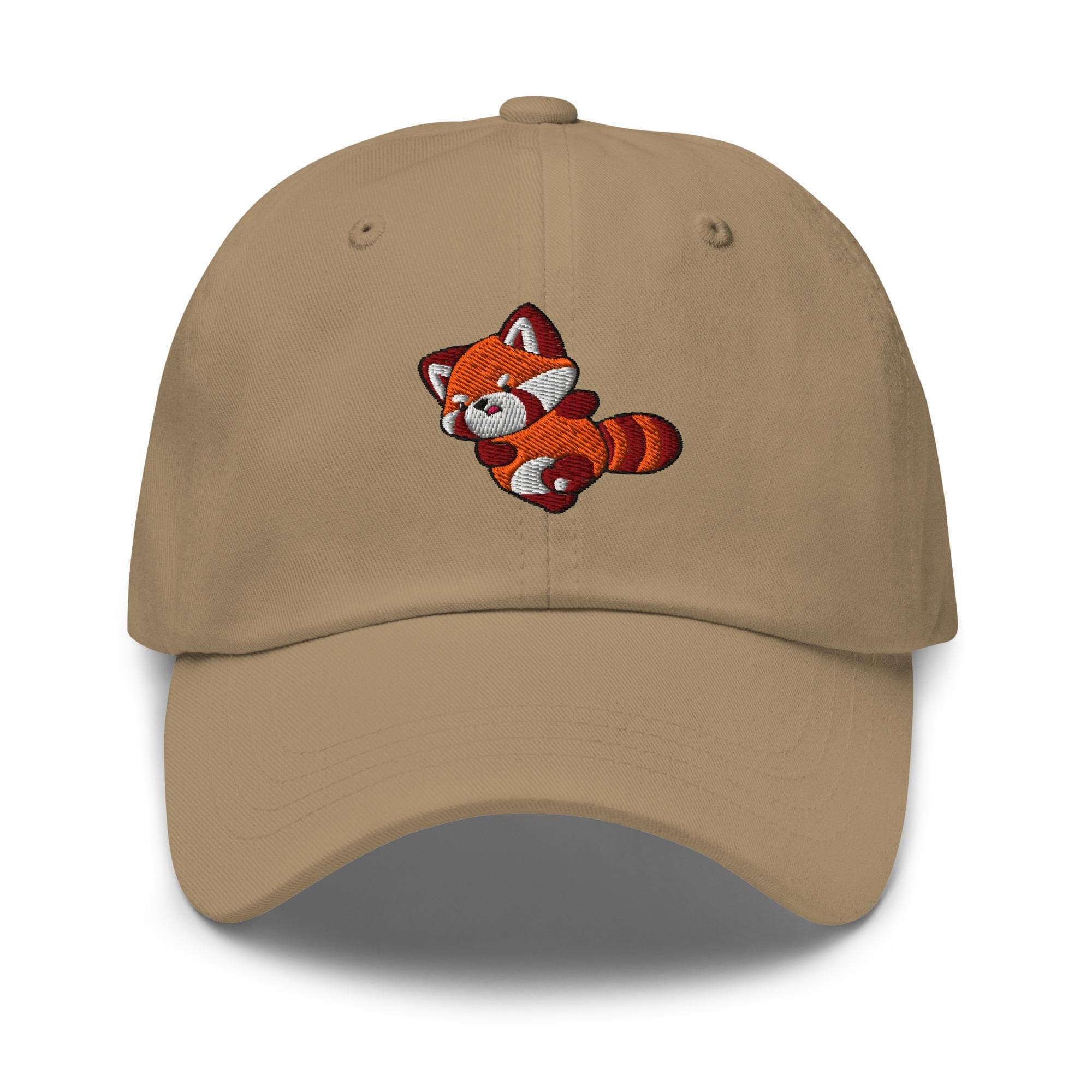 Cute Red Panda Running Embroidered Dad Hat, Gift For Panda Lovers Baseball Cap, Dad Cap Gifts, Gift for Dad Gift for Mom Hat Panda Cap