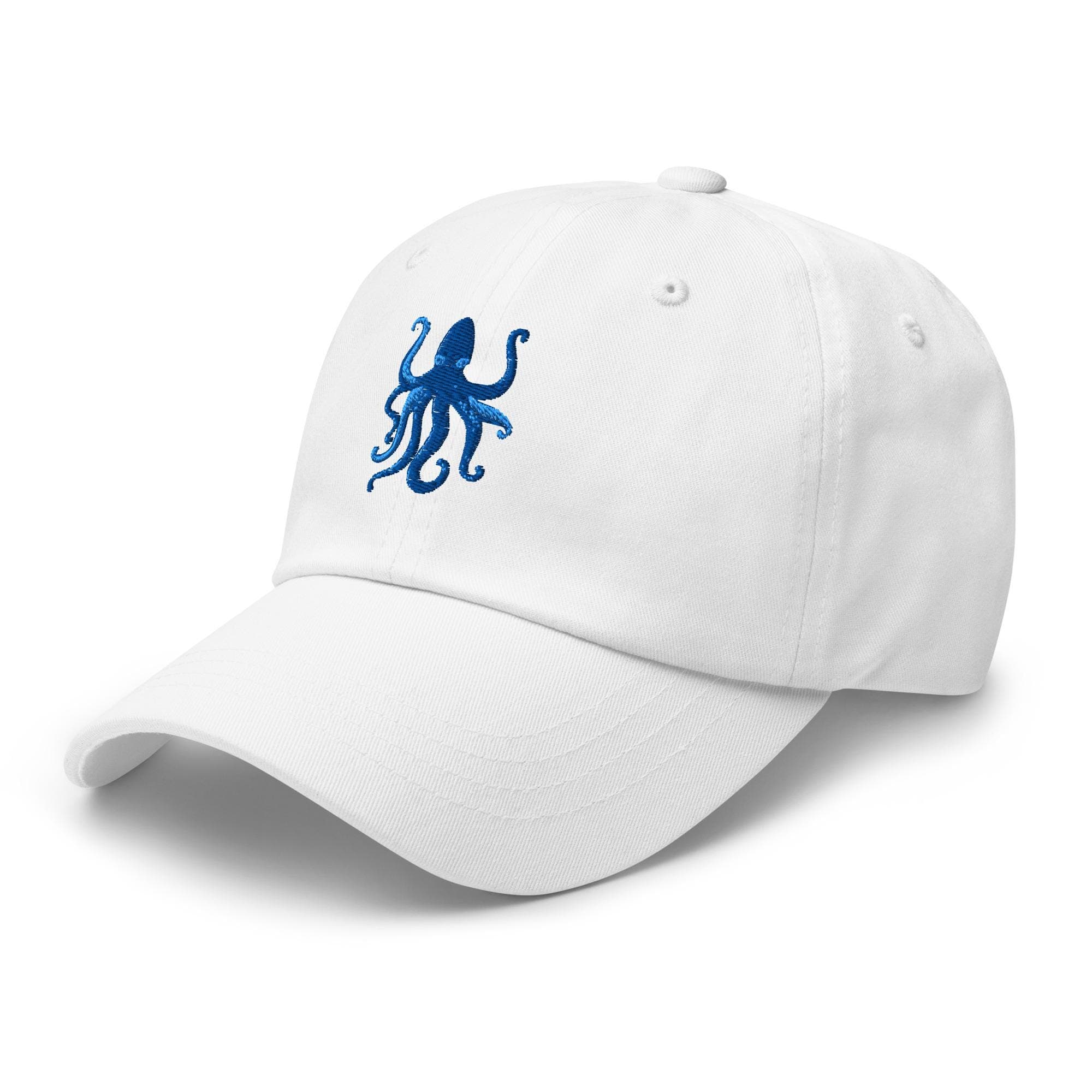 Octopus Embroidered Hat – Cute Sea Creature Baseball Cap, Ocean Animal Embroidery Dad Hat, Marine Life Gift