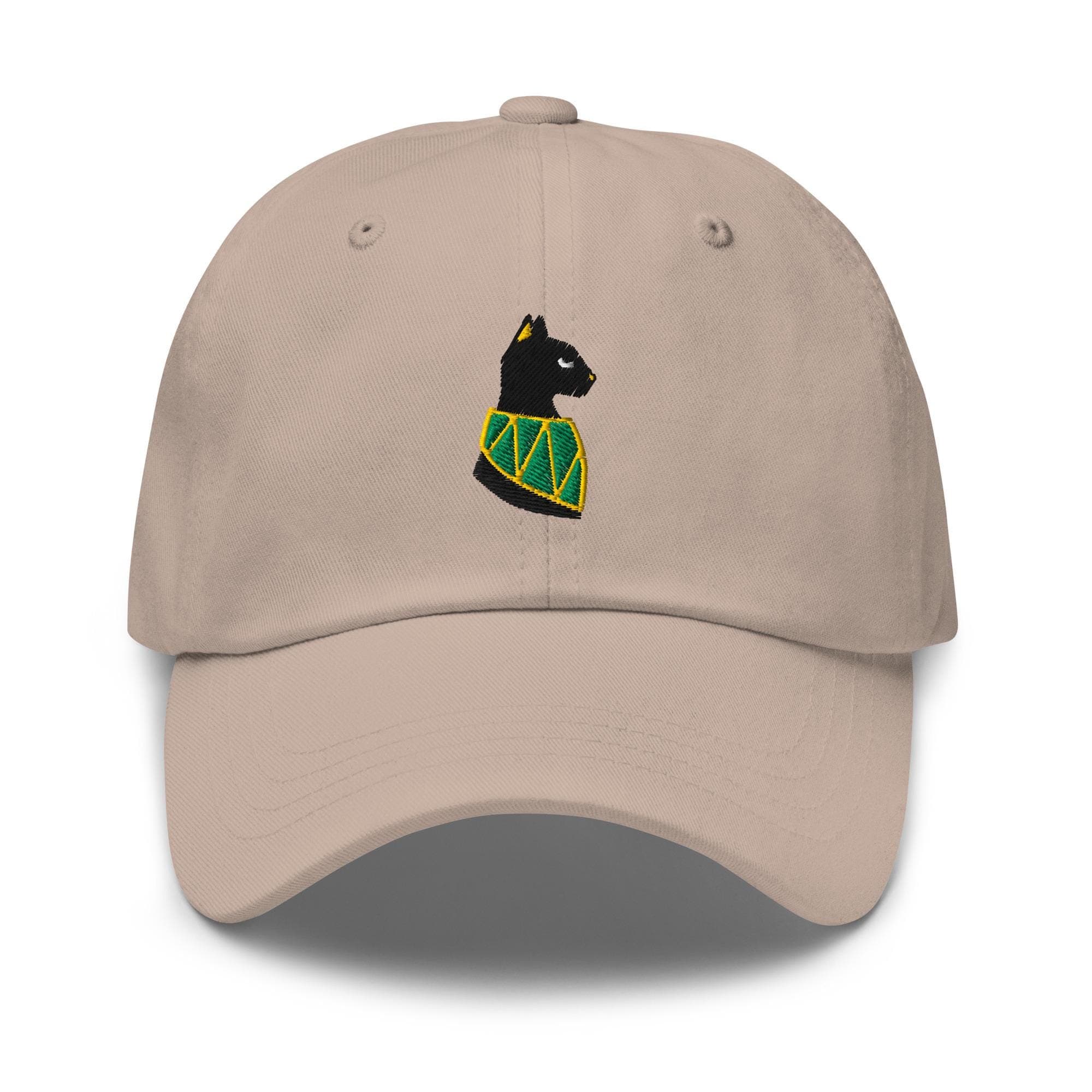 Egyptian Cat Embroidered Premium Dad Cap Baseball Cap Egyptian Hieroglyphs King Tut Hat Persian Hats Horus Hat Black Cat cute gift for her