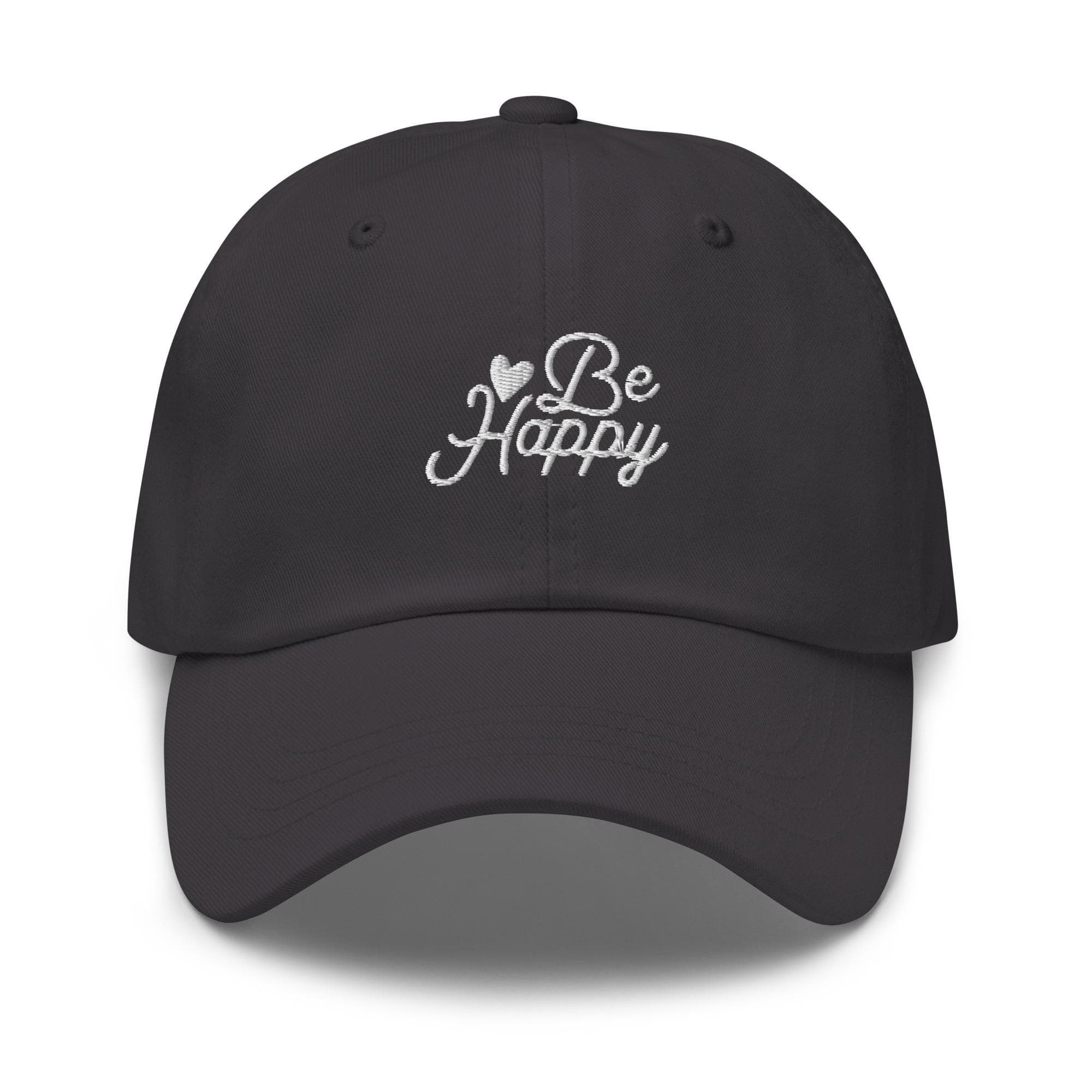Be Happy Hat | Embroidered Cap | Positive Vibes Gift | Motivational Cap