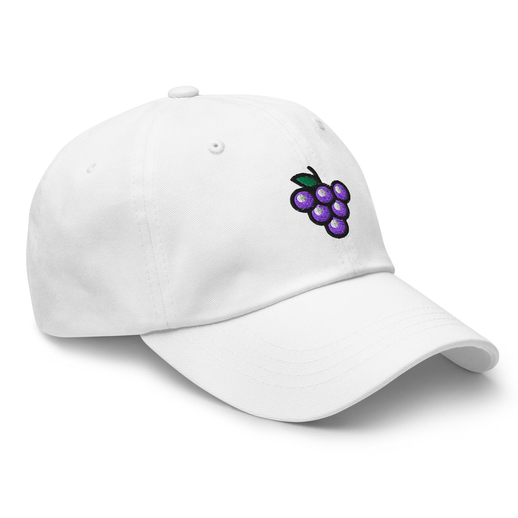 Embroidered Grapes Cap | Wine Lover Hat | Fruit Themed Cap | Vineyard Gift