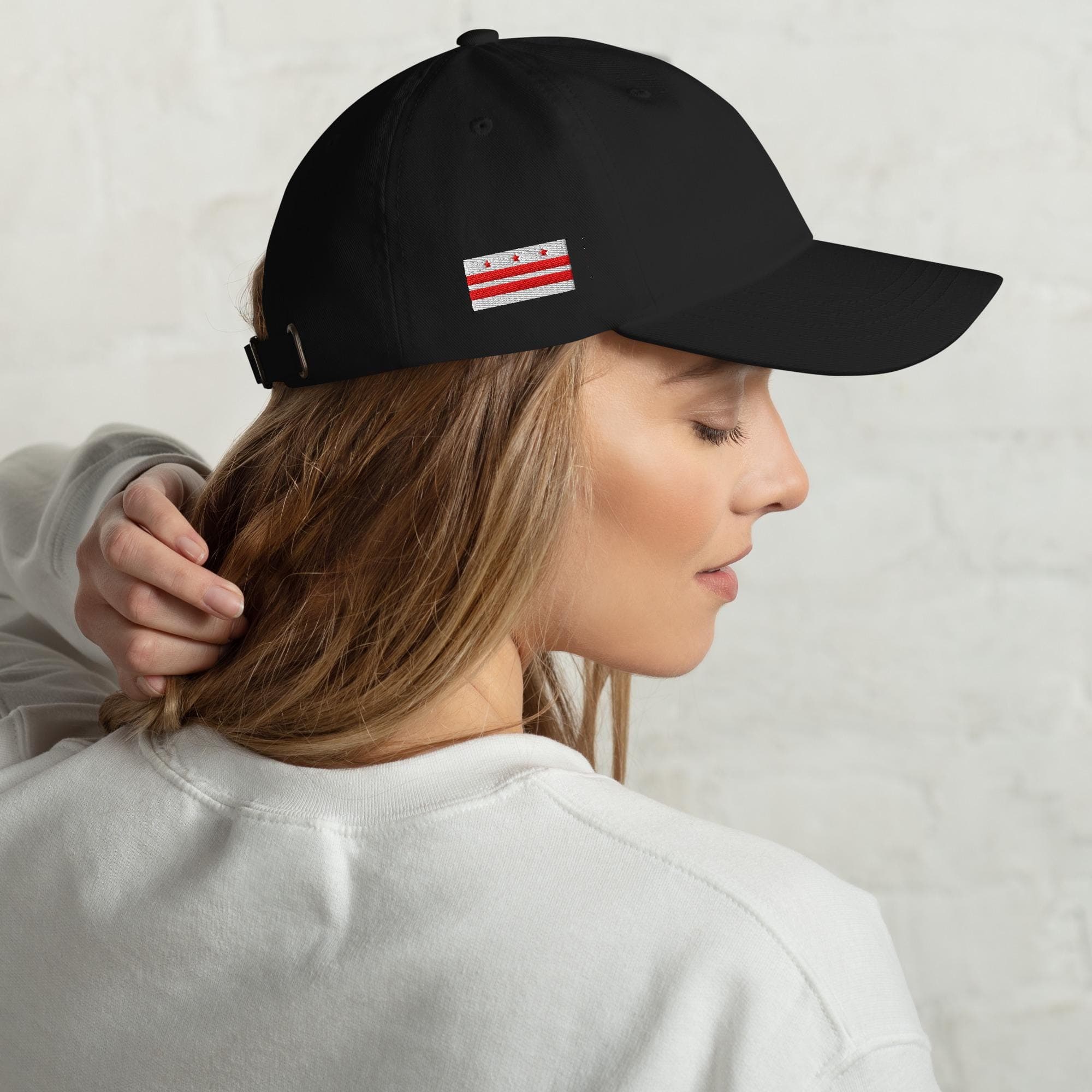 Washington DC Flag Dad Hat Baseball Cap Embroidered Flag Gift for Dad Gift for Friend