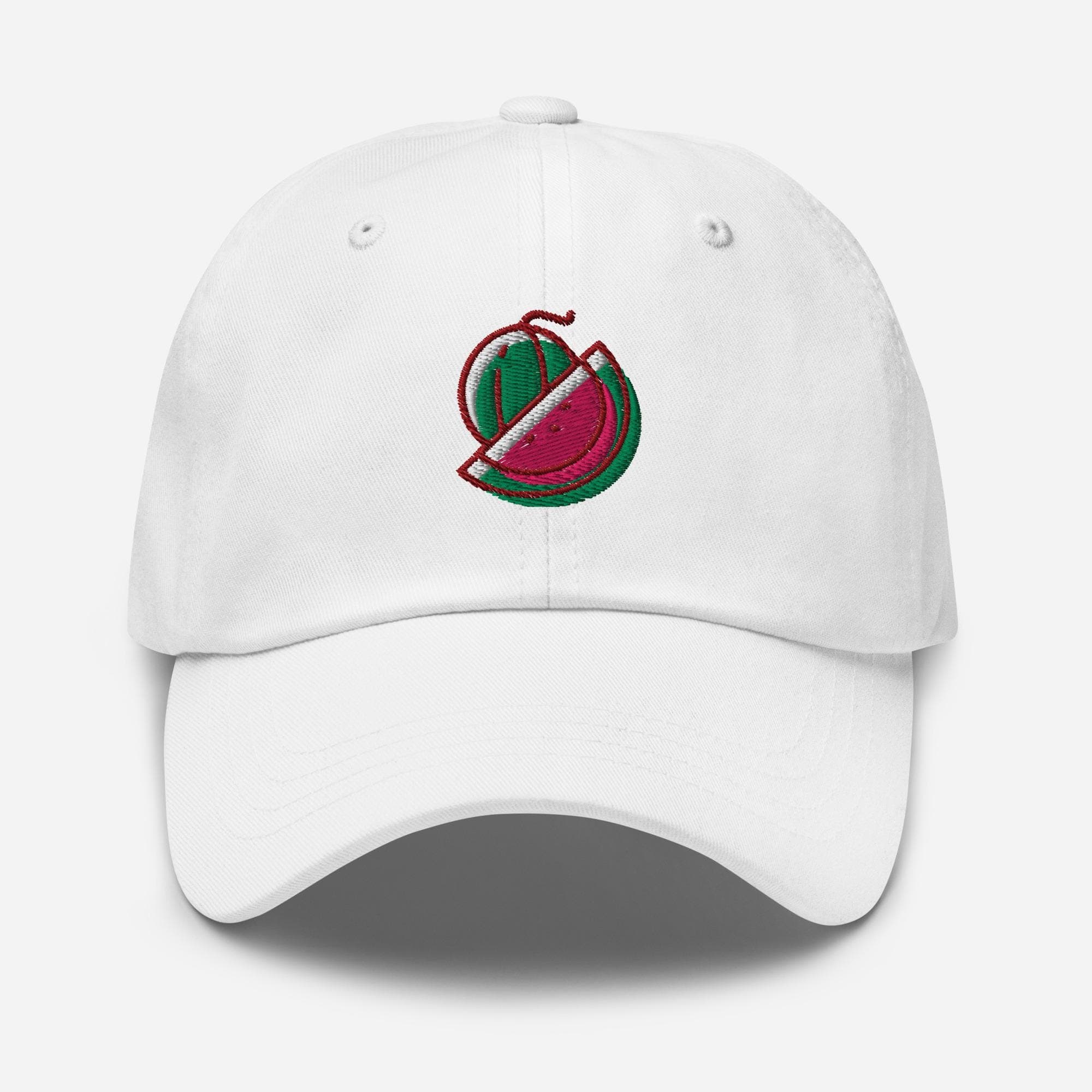 Watermelon Dad Hat, Embroidered Fruit Baseball Cap, Summer Aesthetic Adjustable Cotton Hat, Cute Watermelon Gift for Foodie & Plant Lovers