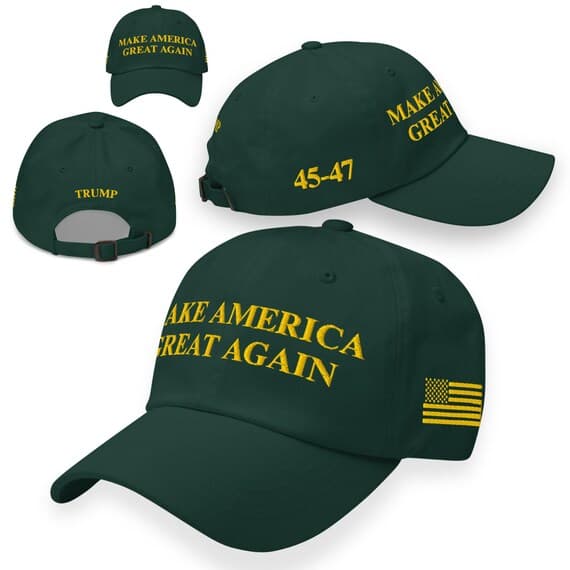 MAGA Hat YELLOW | Make America Great Again Hat | Embroidered Hat