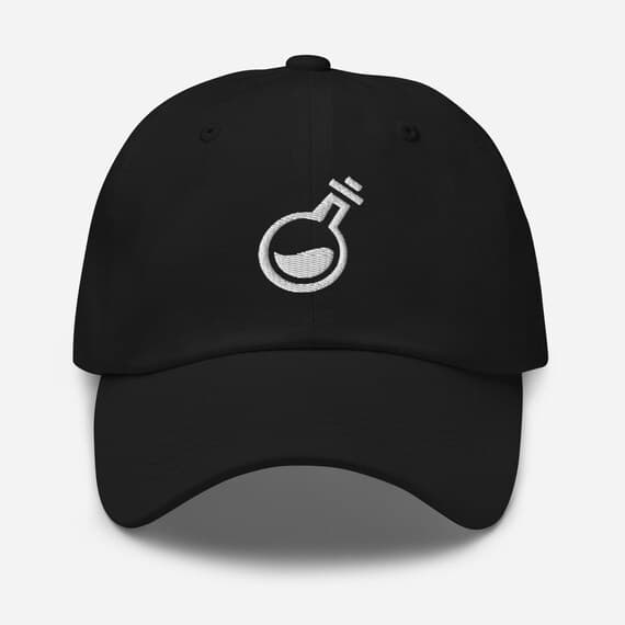 Potion Hat Embroidered Cap – Magic Witchy Aesthetic Baseball Cap, Spell Jar Embroidery Gift for Fantasy & Gamer Fans