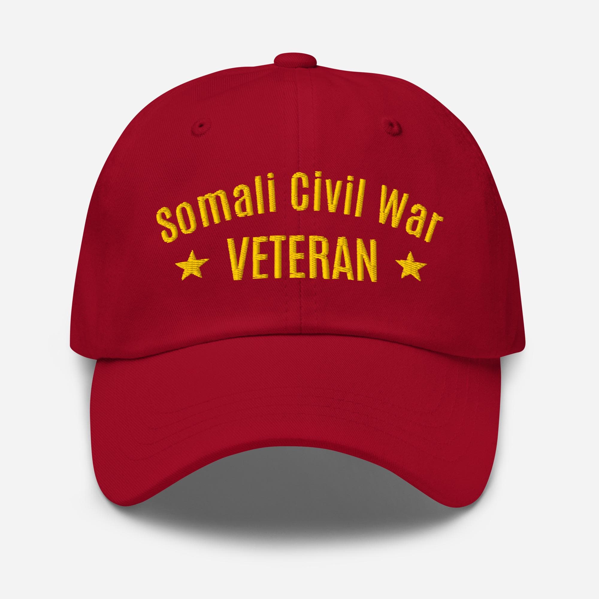 Somali Civil War Veteran Dad Cap | Mogadishu Military Tribute Hat | Embroidered Baseball Hat