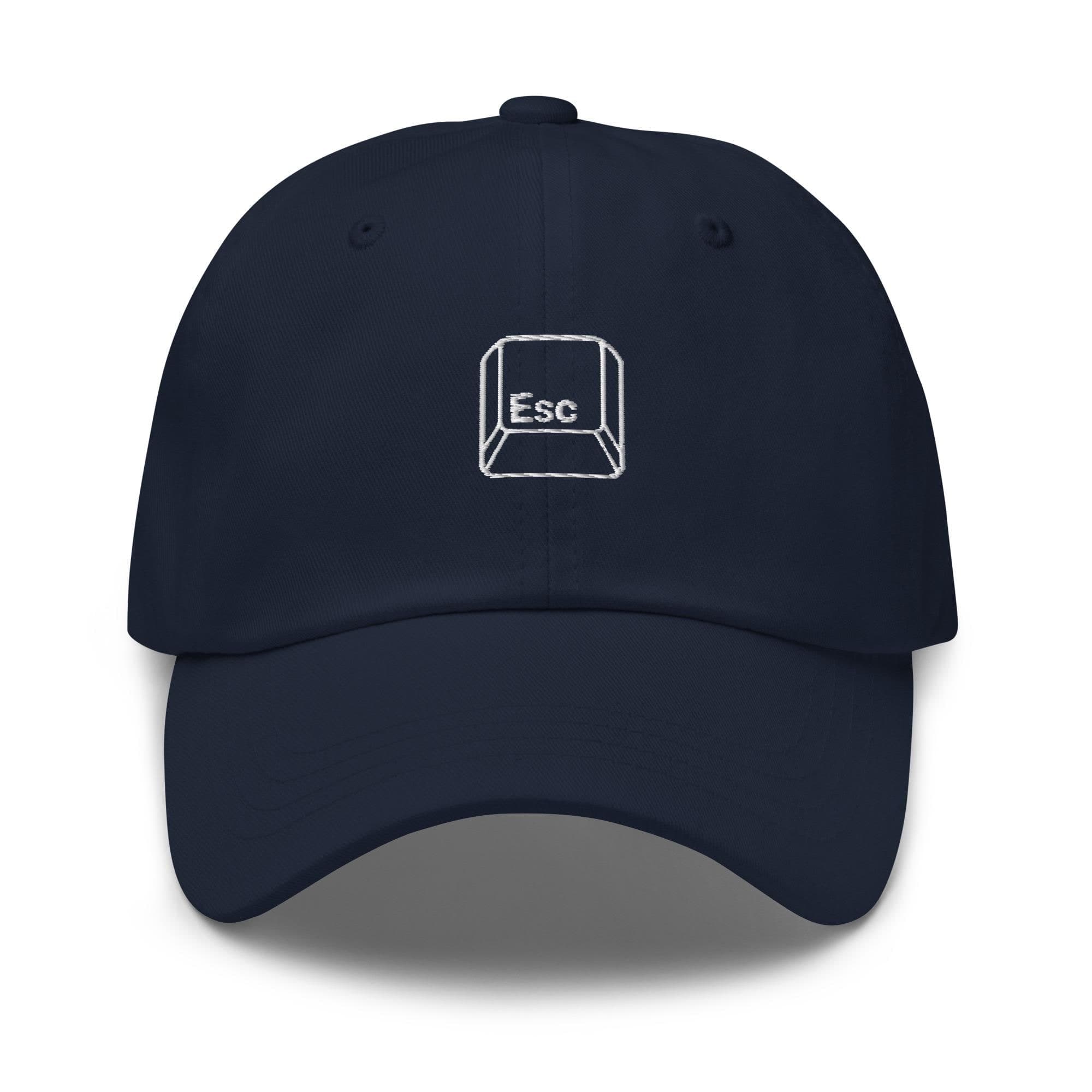 Escape Key Hat Embroidered Hat ESC Key Hat  Unisex  Baseball Hat Dad Cap Gift for Gamer Hat PC Gaming Hat Keyboard Hat Funny Keycap Hat