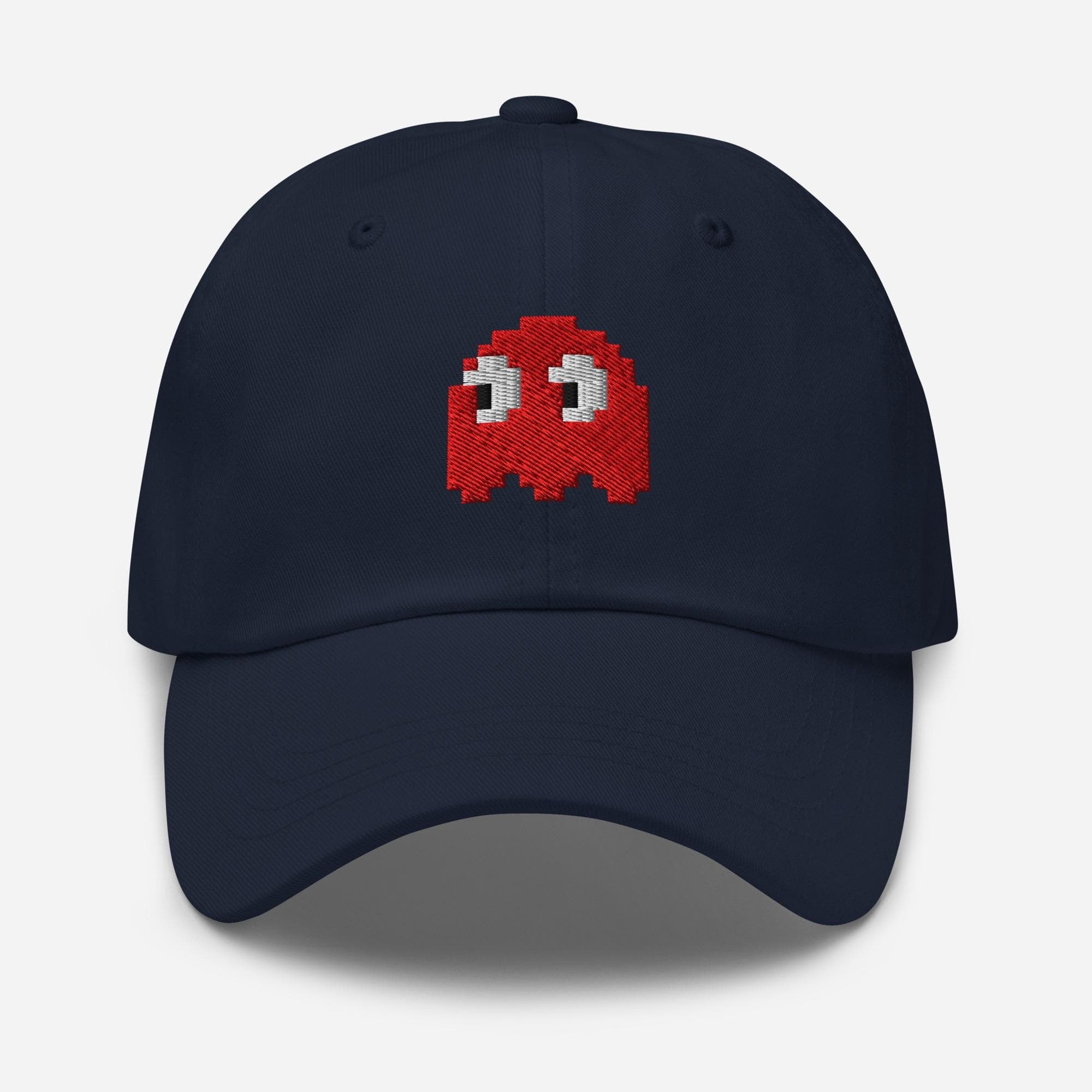 Pacman Ghost Embroidered Hat – Retro Arcade Game Dad Cap, Vintage Gamer Gift Baseball Cap