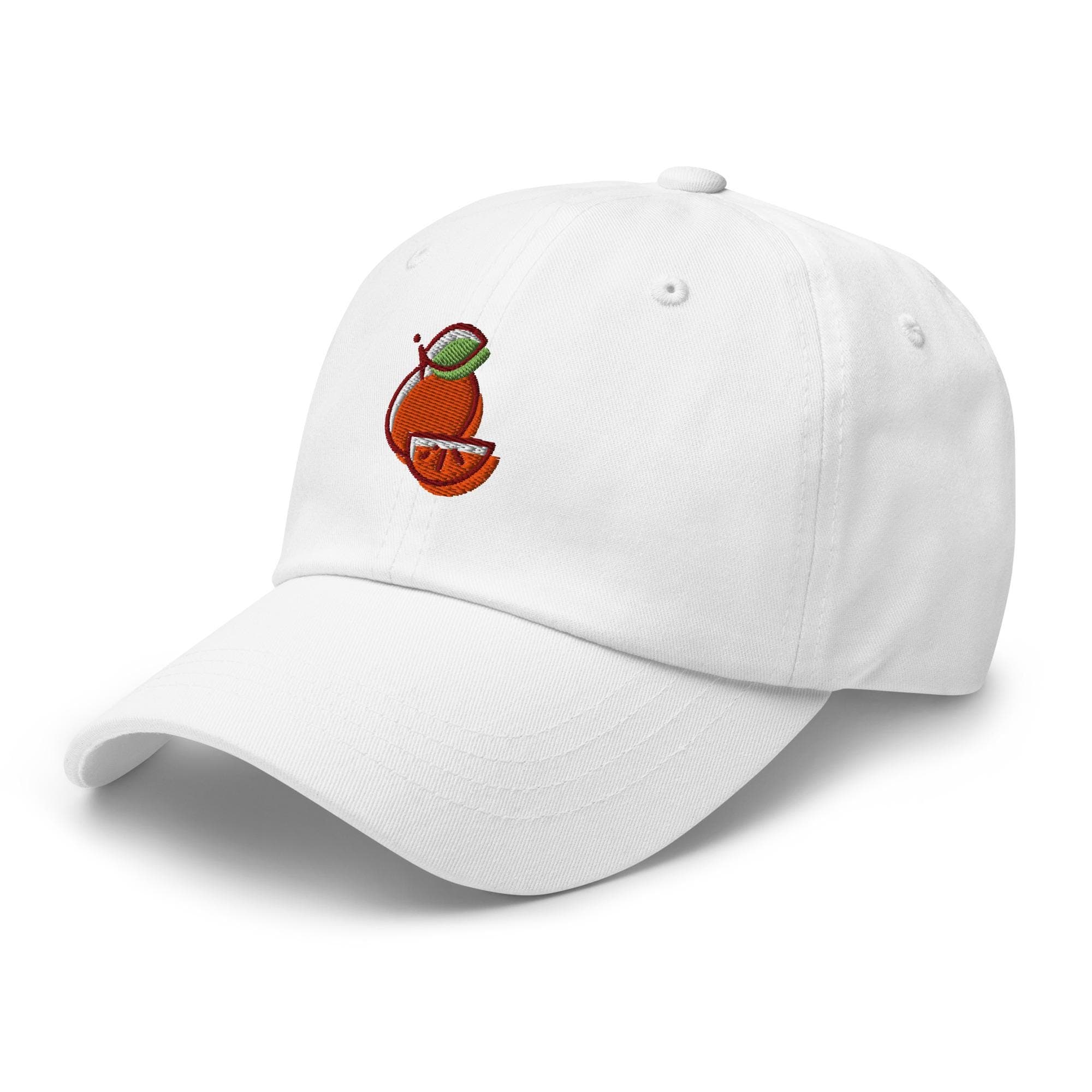 Orange Fruit Embroidered Dad Cap – Aesthetic Baseball Hat, Citrus Embroidery Cap, Summer Orange Baseball Hat, Minimalist Fruit Hat