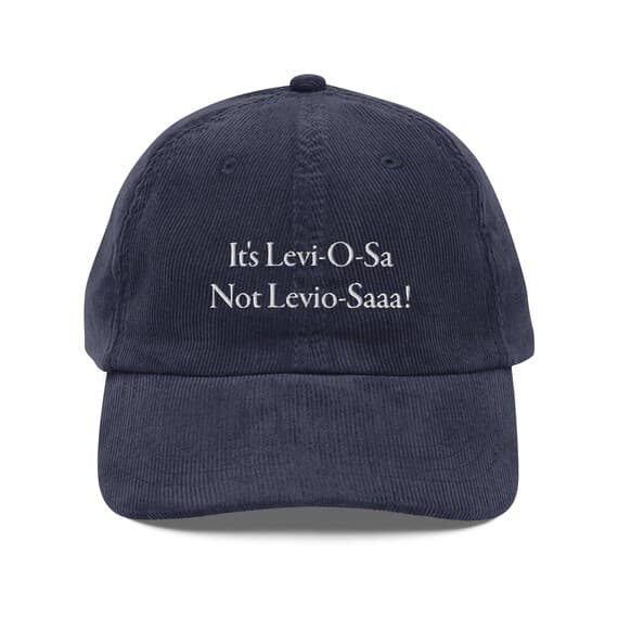 It's Levi-O-Sa Hat Embroidered Corduroy Cap
