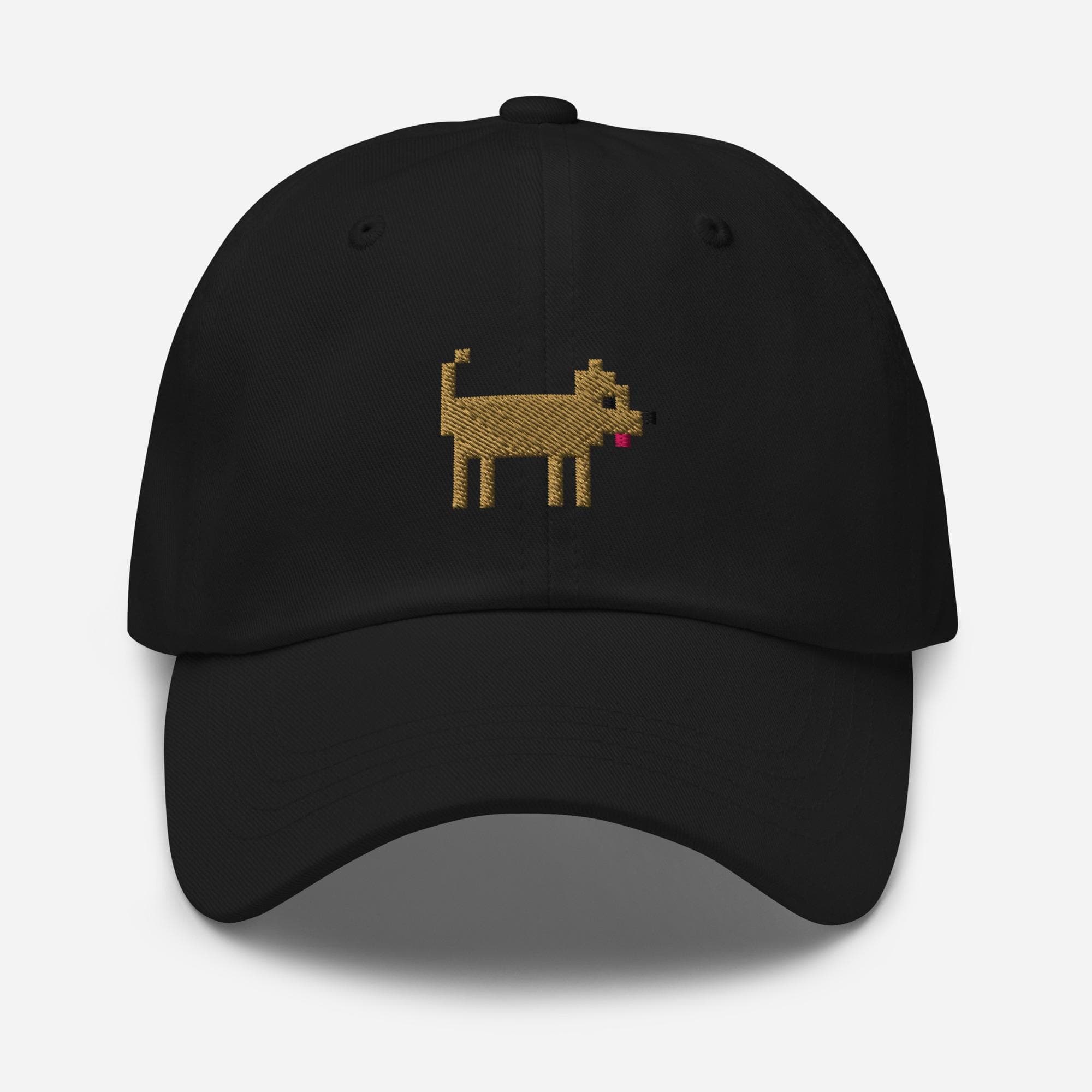 Pixel Dog Embroidered Baseball Cap | Retro Dad Hat | Gamer Gift | Dog Lover Aesthetic Cap