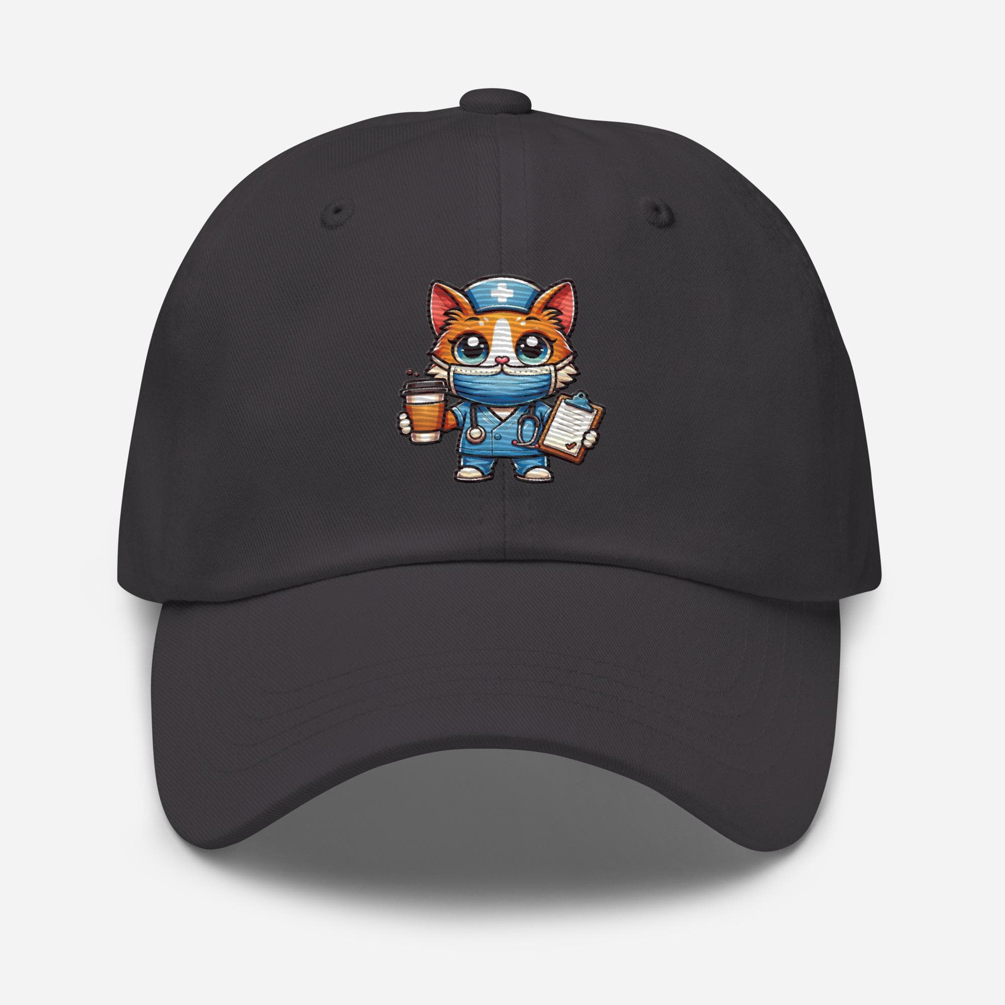 Cute Nurse Cat Hat Embroidered Dad Cap 
gift for nursing
nursing student gift
nursing student hat
medical student gift
gift for doctor
funny cat
funny cat hat
birthday gift
cute cat hat