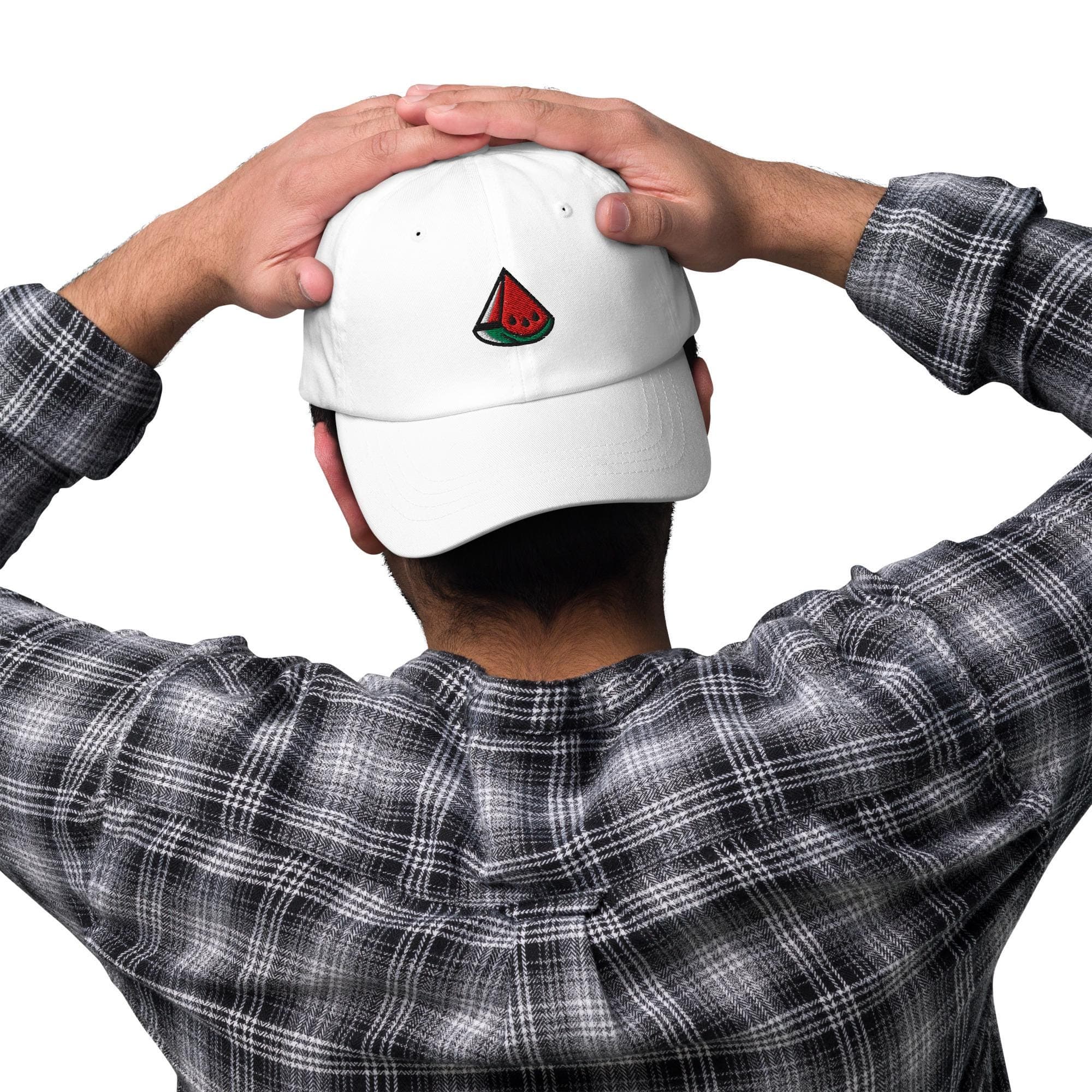 Embroidered Watermelon Hat – Cute Summer Fruit Cap, Watermelon Baseball Dad Hat, Fun Embroidery Gift