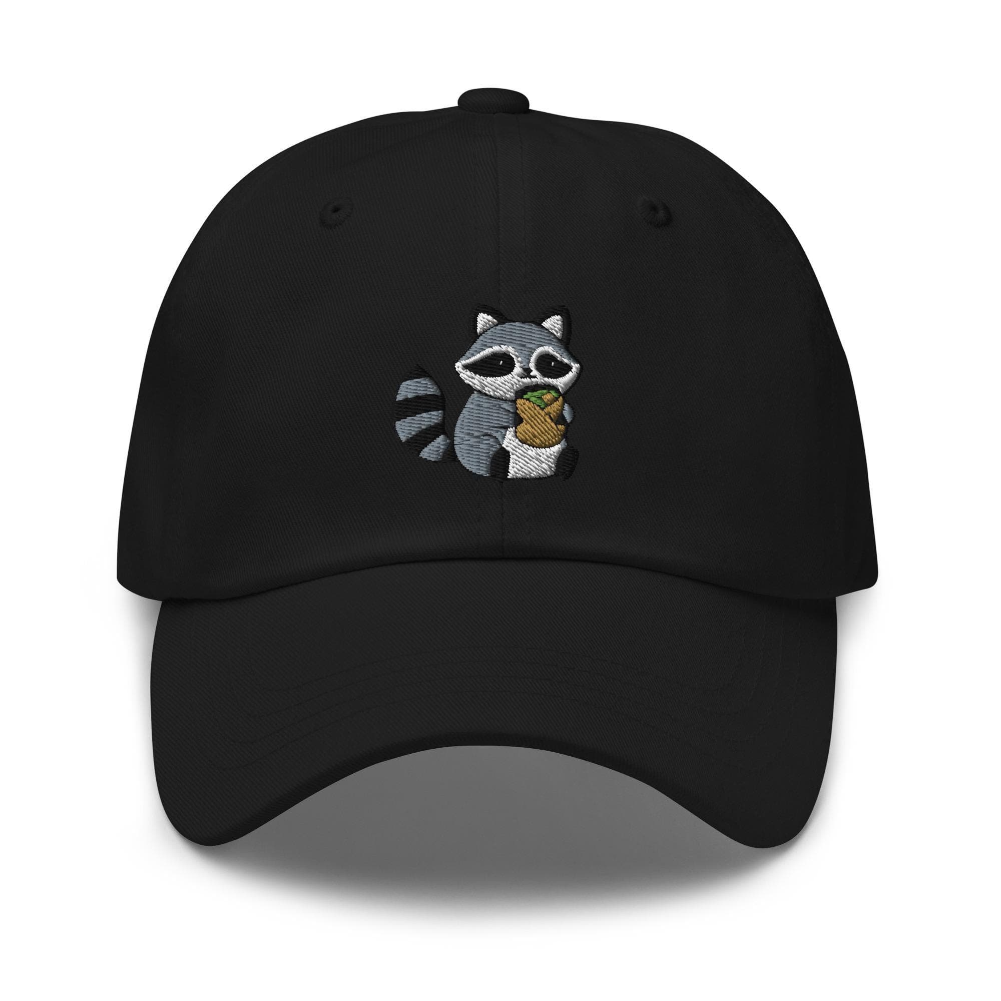 Raccoon Hat Eating Embroidered Dad Hat, Gift For Raccoon Lovers Baseball Cap, Dad Cap Gifts, Gift for Dad Gift for Mom Raccoon Gift
