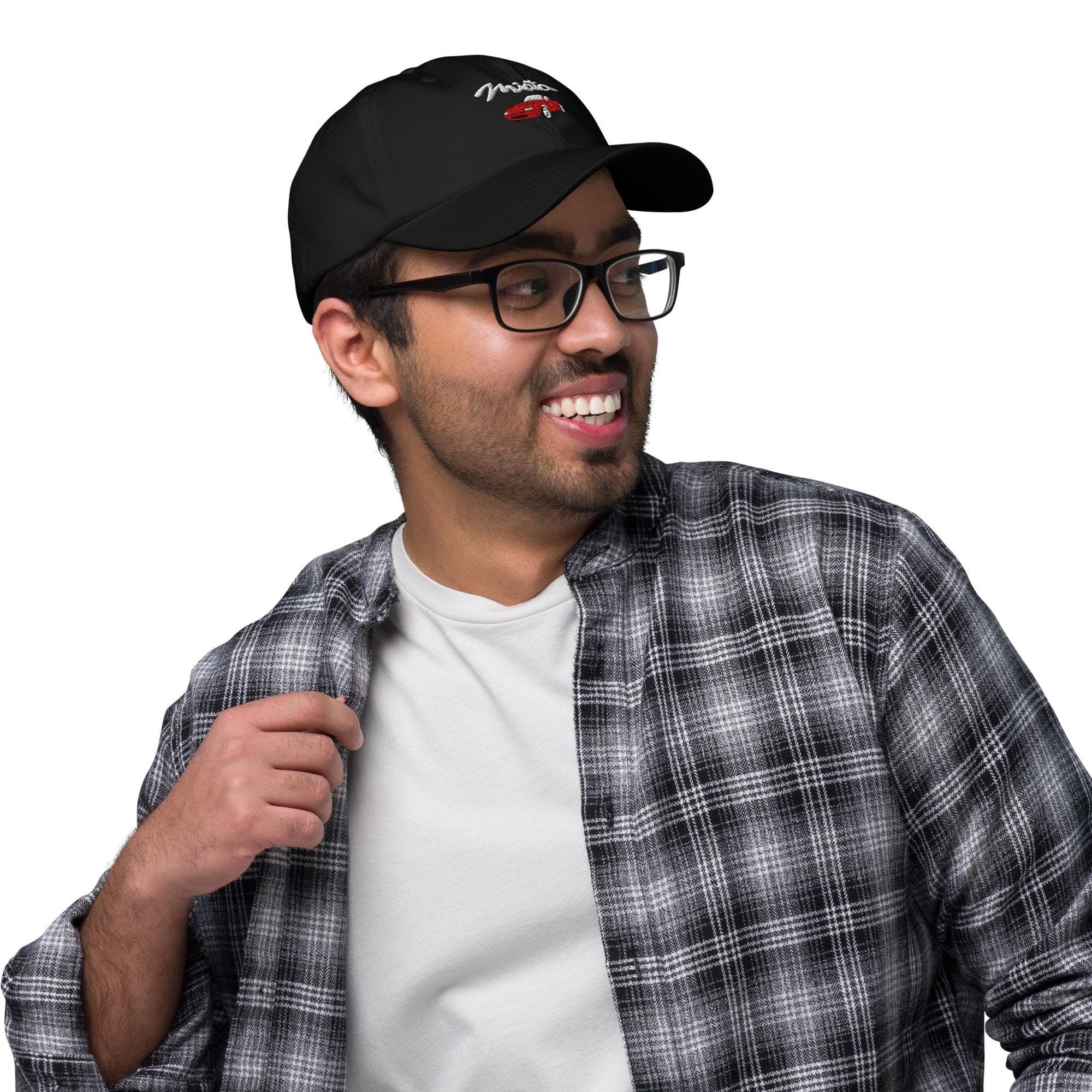 Red Miata Embroidered Dad Cap | Mazda MX-5 Baseball Hat | JDM Car Enthusiast Gift | Classic Roadster Cap for Miata Owners