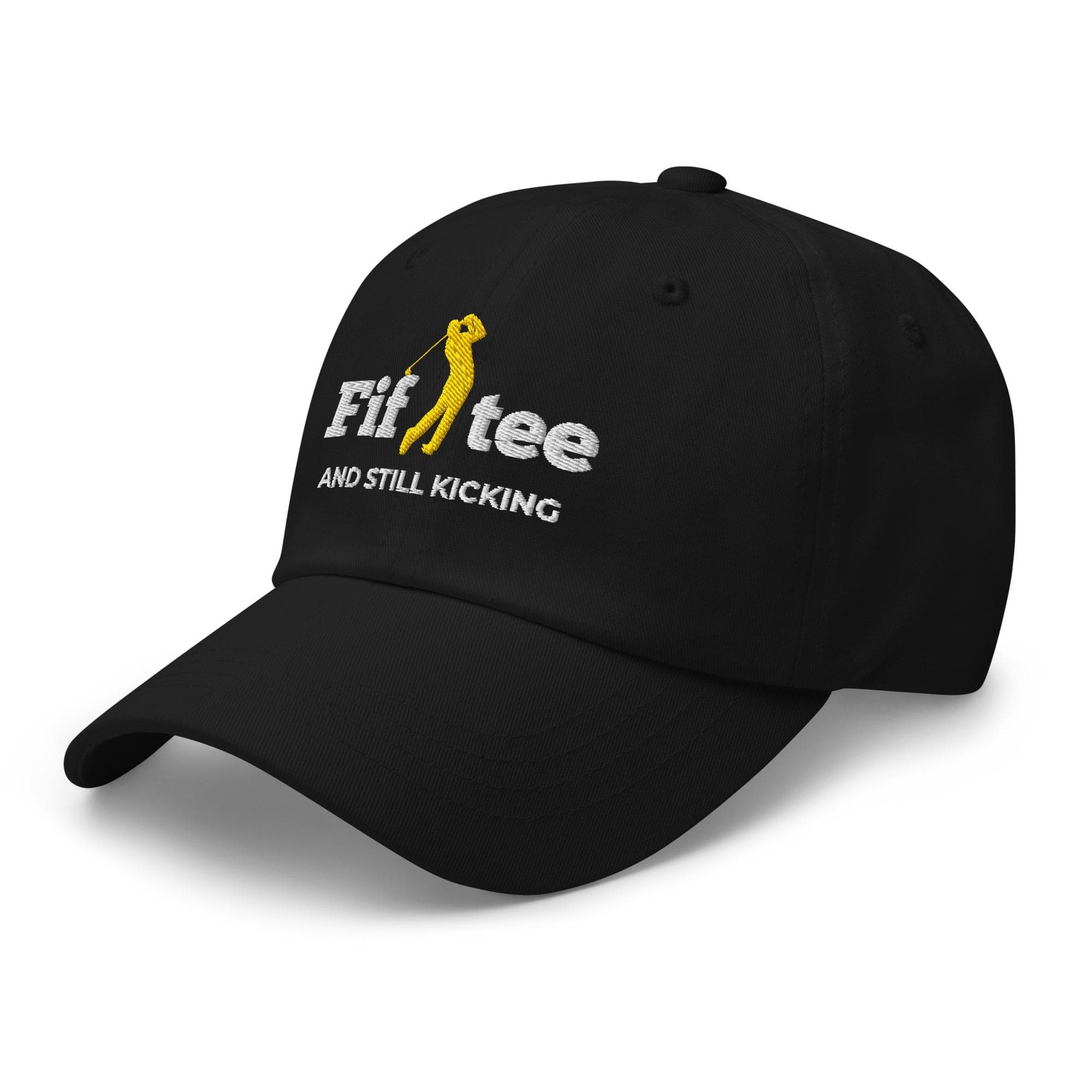 Fifty and Still Kicking Hat | Funny 50th Birthday Baseball Dad Cap | Embroidered Vintage Style Gift for Him | 50th Birthday Humor Gift